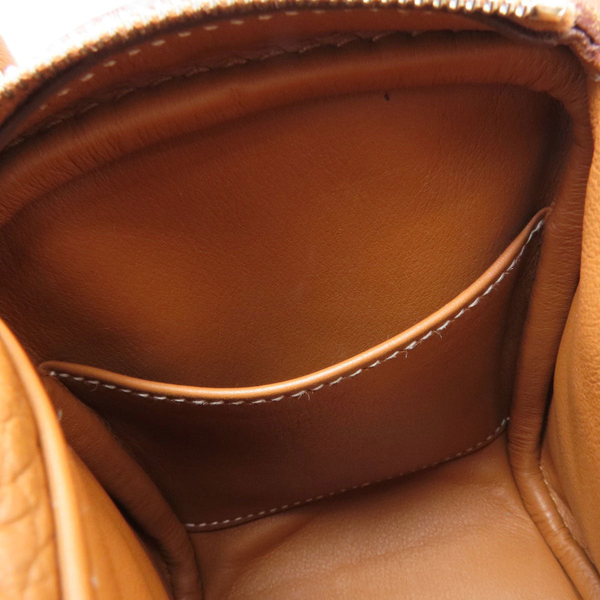 Hermes Gold Taurillon Clemence Leather Handbag (Pre-Owned)