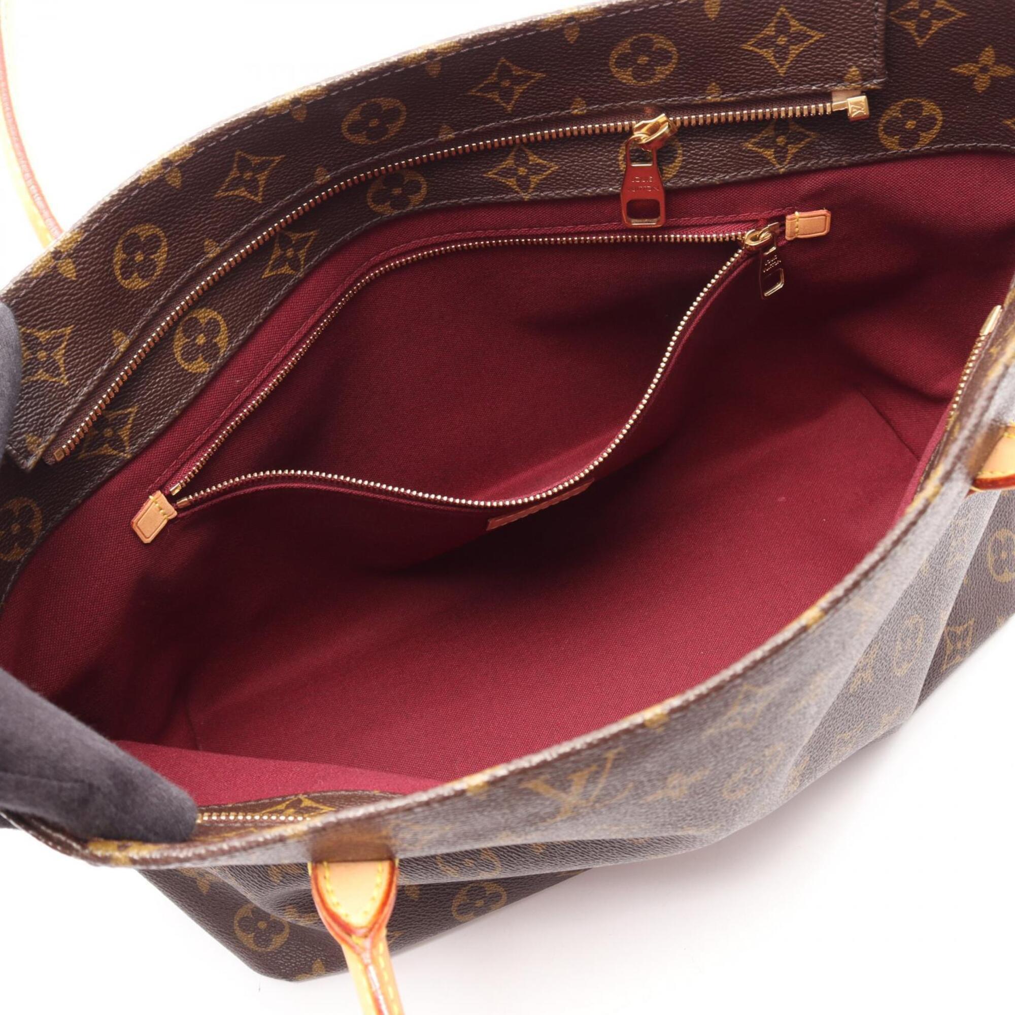 Louis Vuitton Brown Pvc Leather Handbag Tote Bag (Pre-Owned)
