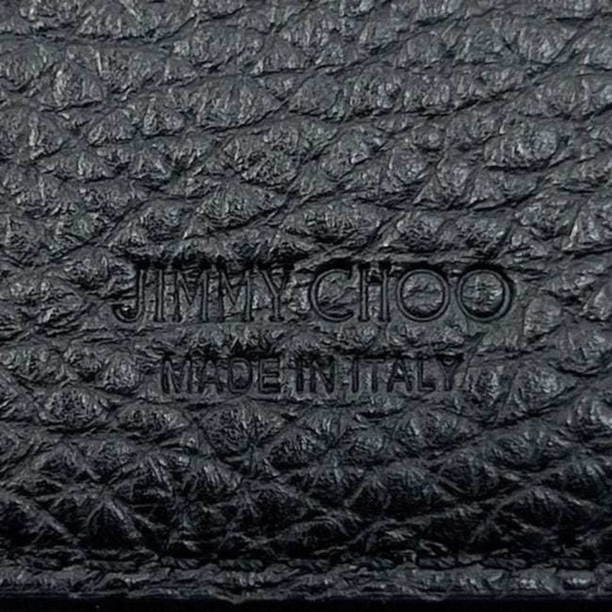 Jimmy Choo Black Leather Coin Purse/Coin Case (Pre-Owned)