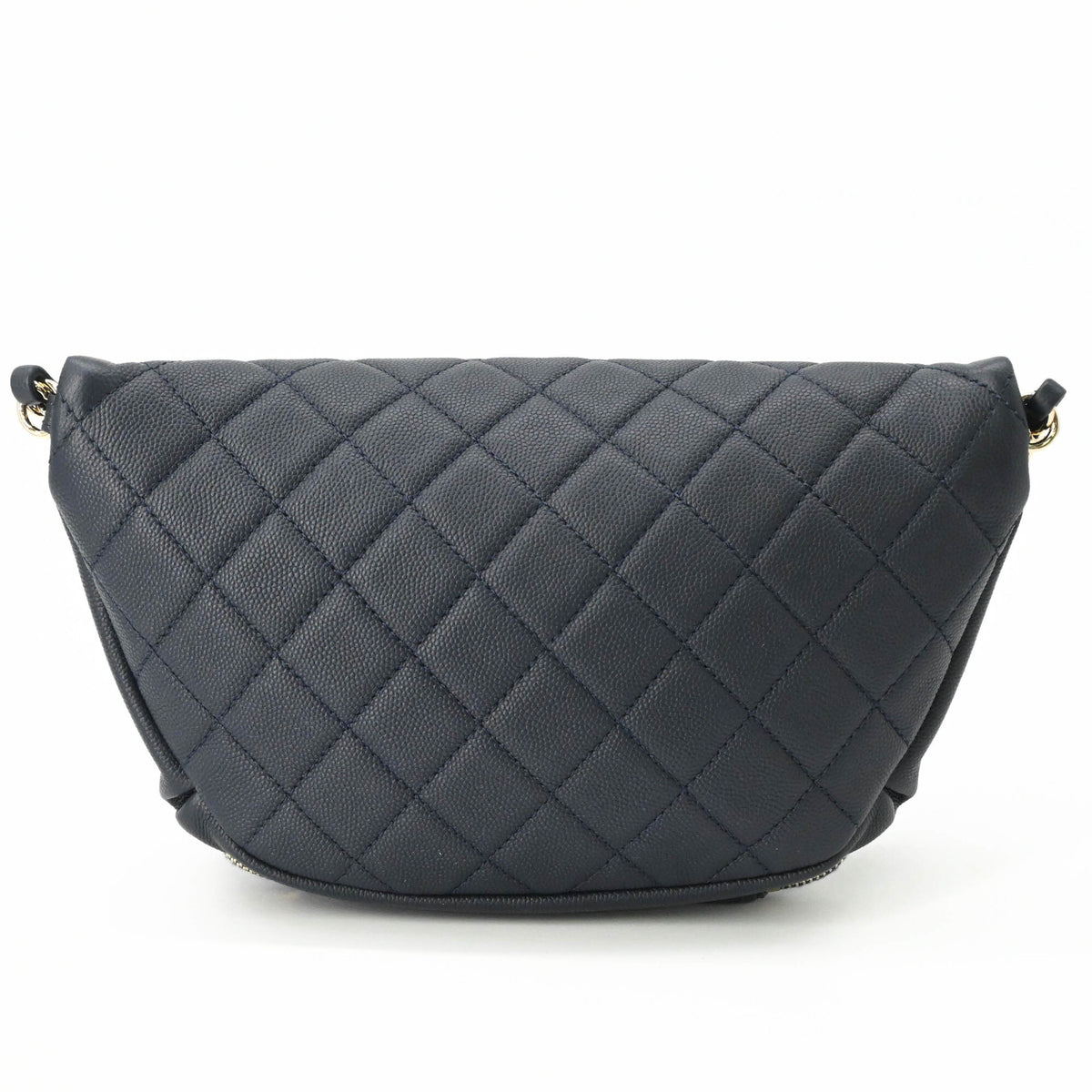 Chanel Navy Grained Calfskin Sling Bag (Pre-Owned)