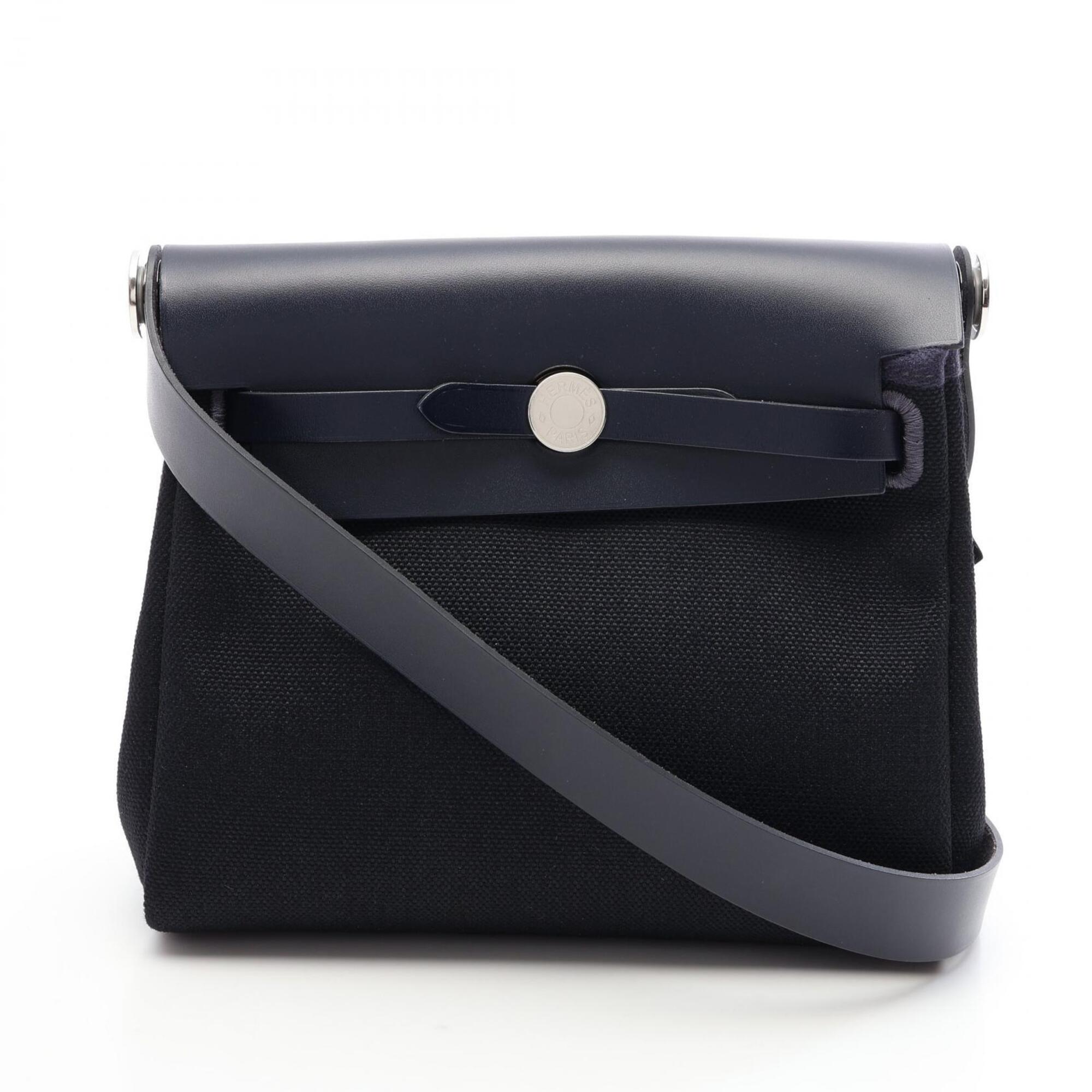 Hermes Black Blue Nuit Navy Handbag Shoulder Bag (Pre-Owned)