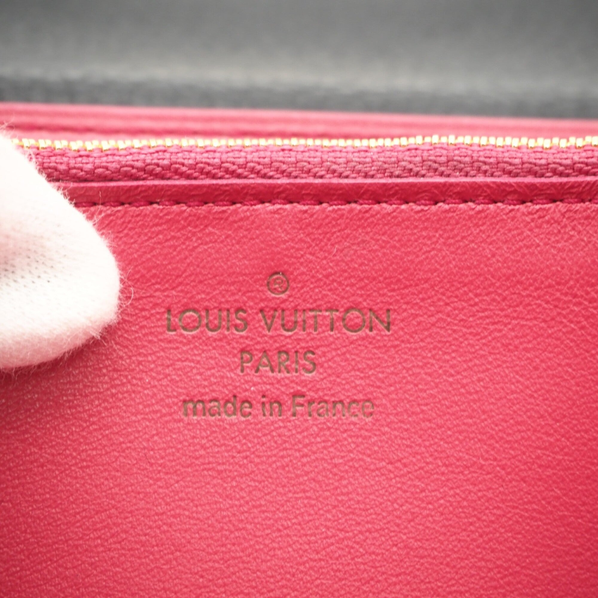 Louis Vuitton Black Noir Pink Leather Coin Purse/Coin Case (Pre-Owned)