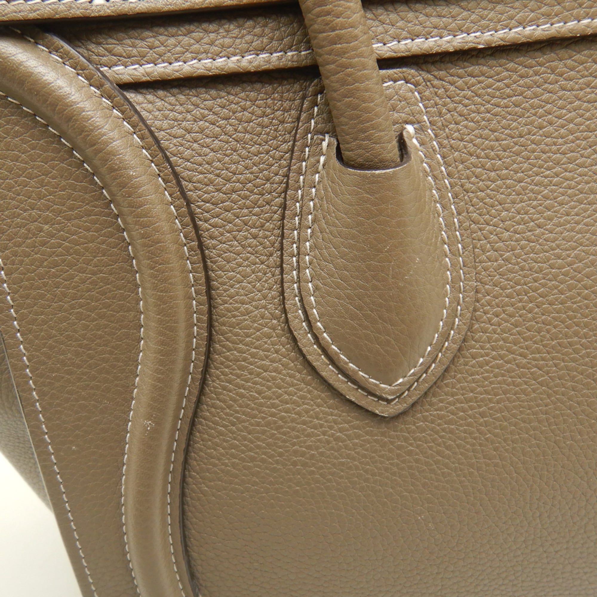 Celine Silver Leather Handbag (Pre-Owned)
