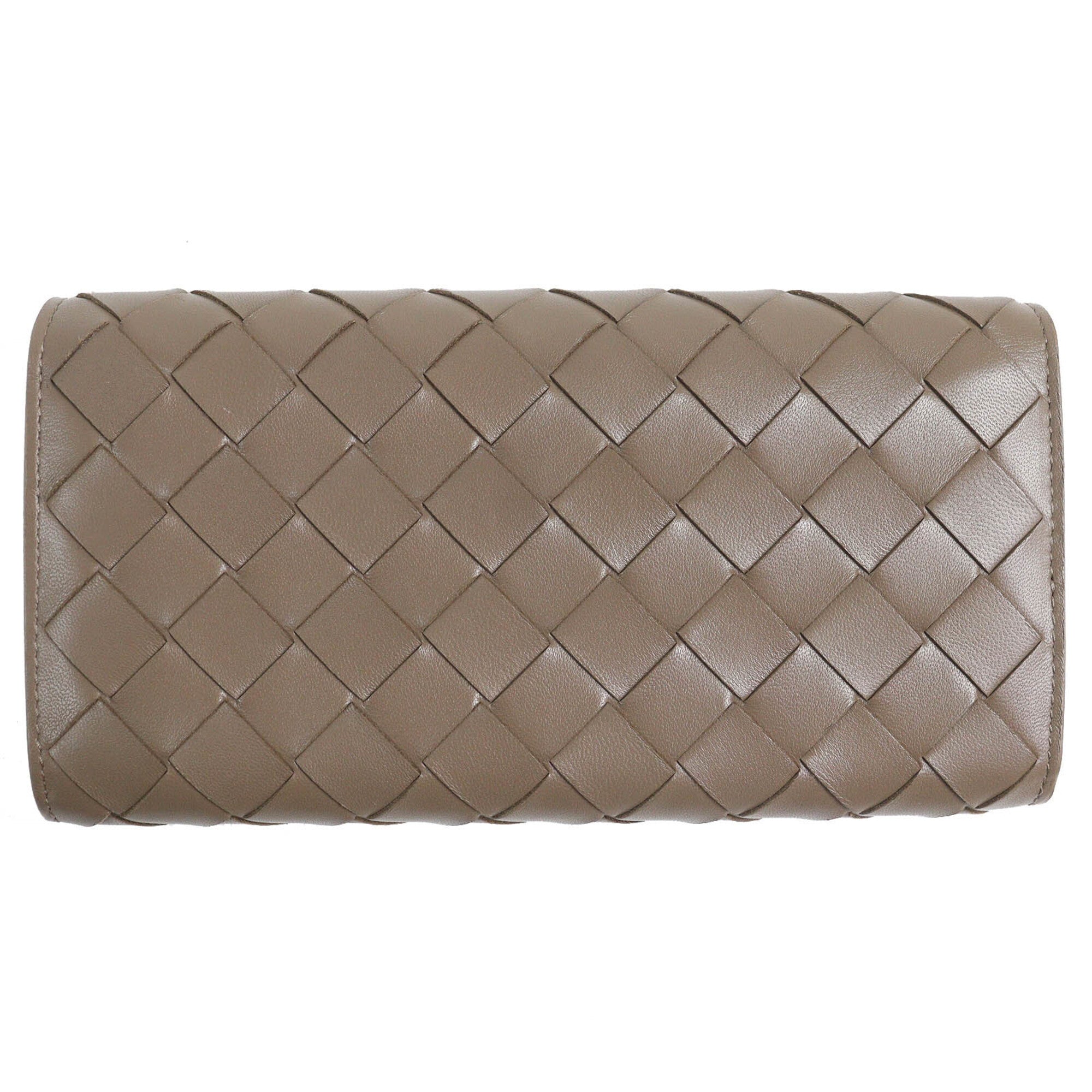 Bottega Veneta Brown Leather Long Wallet (Bi-Fold) (Pre-Owned)
