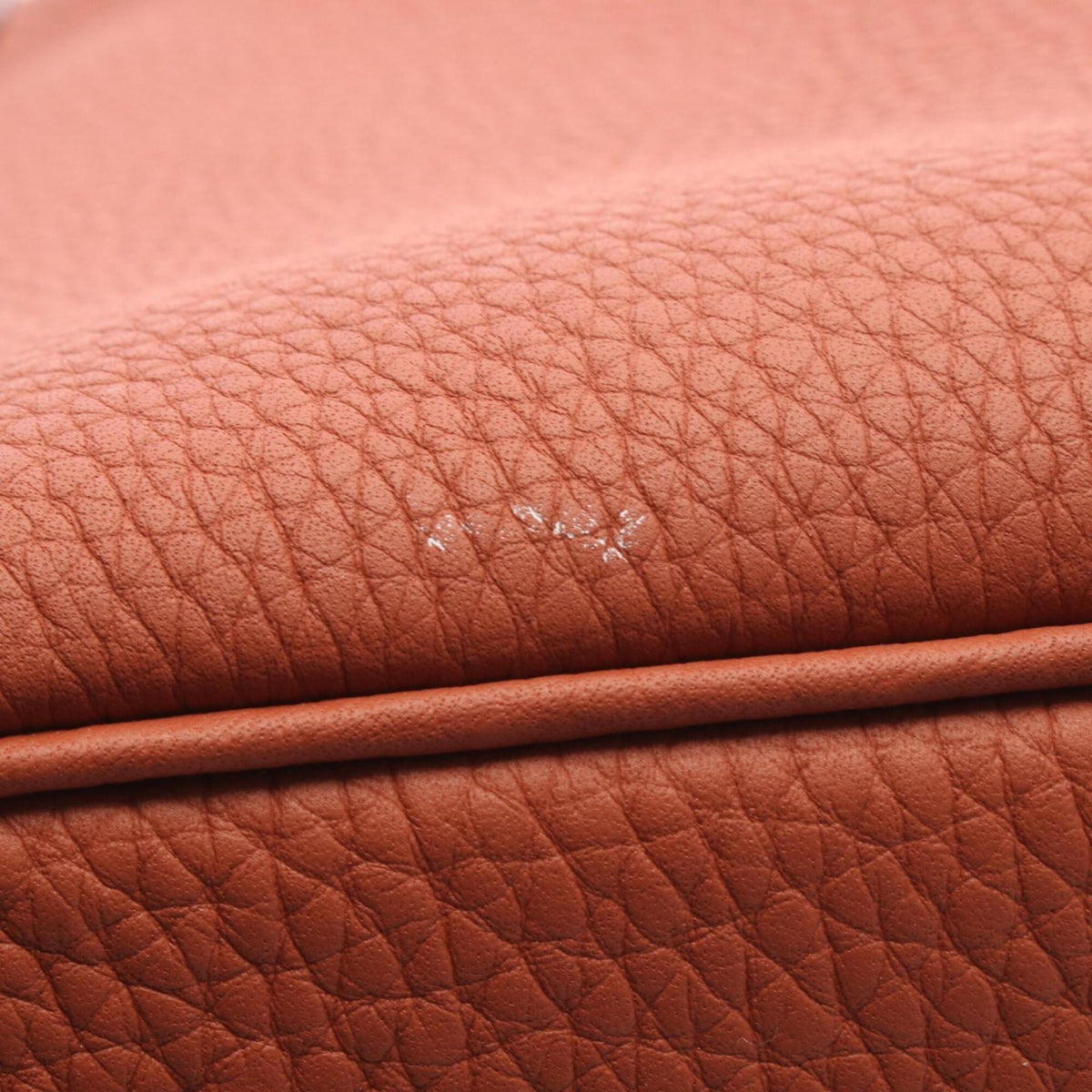 Hermes Bordeaux Brown Orange Taurillon Clemence Leather Handbag (Pre-Owned)