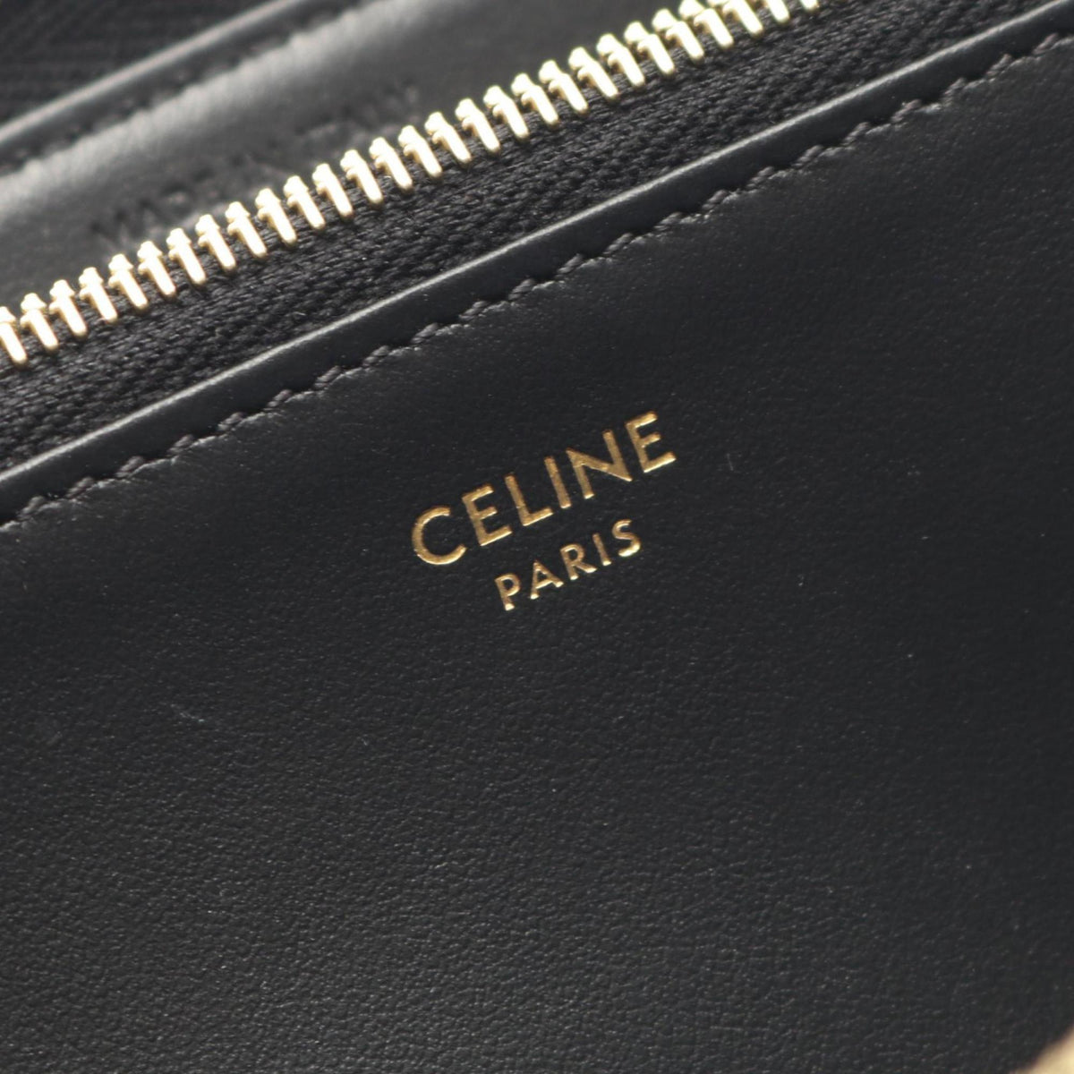 Celine Black Pvc Long Wallet (Bi-Fold) (Pre-Owned)