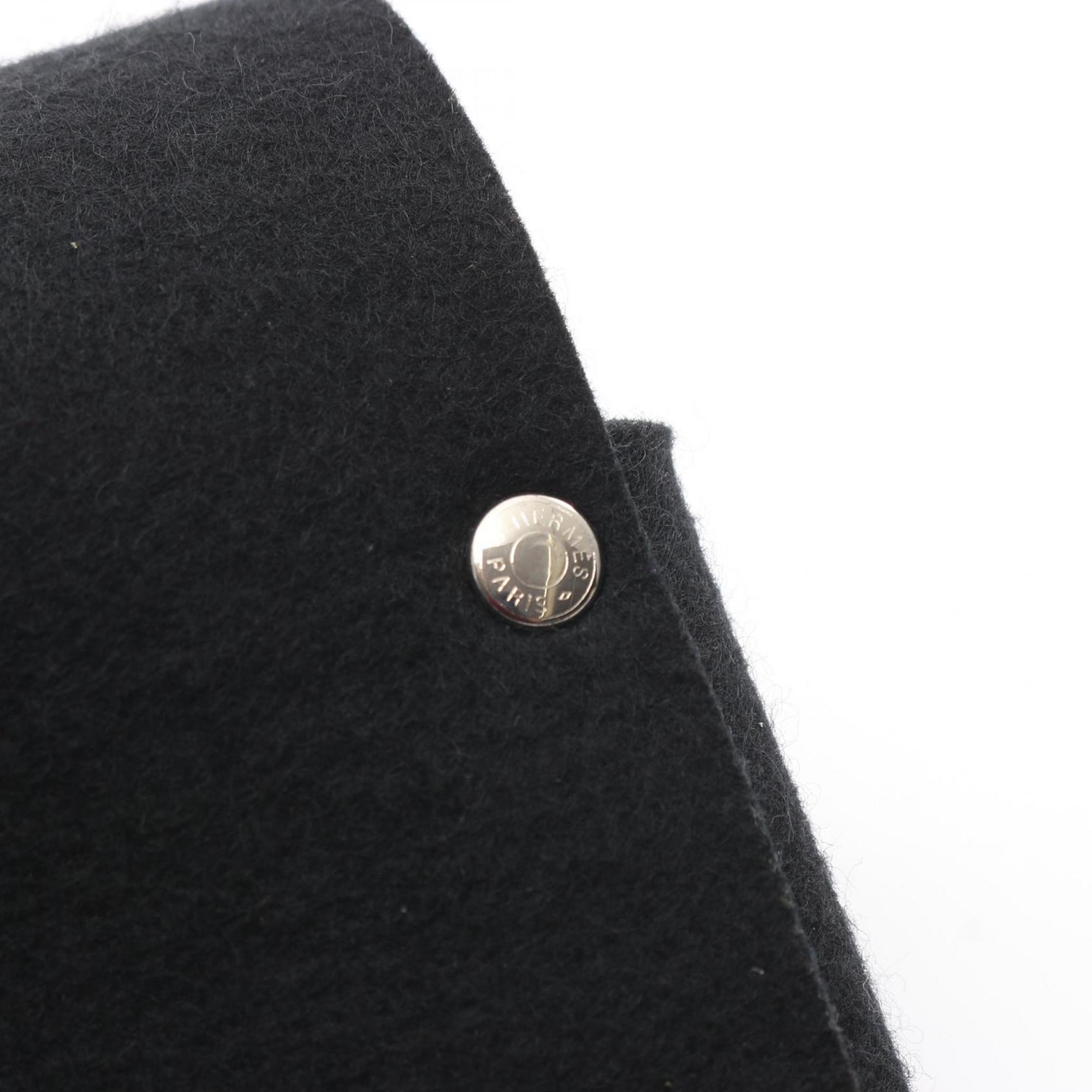 Hermes Black Felt Pouch (Pre-Owned)