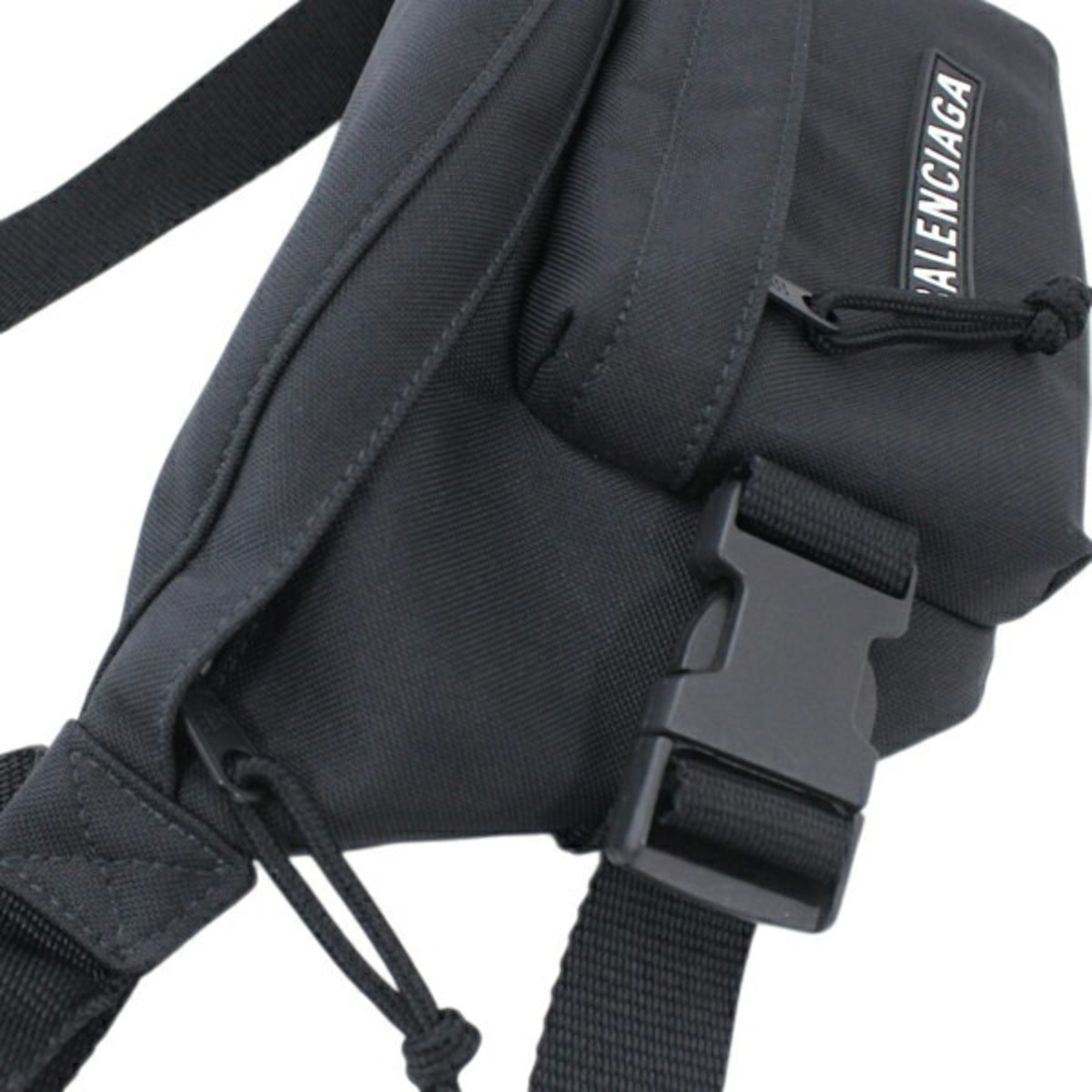 Balenciaga Black Nylon Fanny Pack Sling Bag (Pre-Owned)