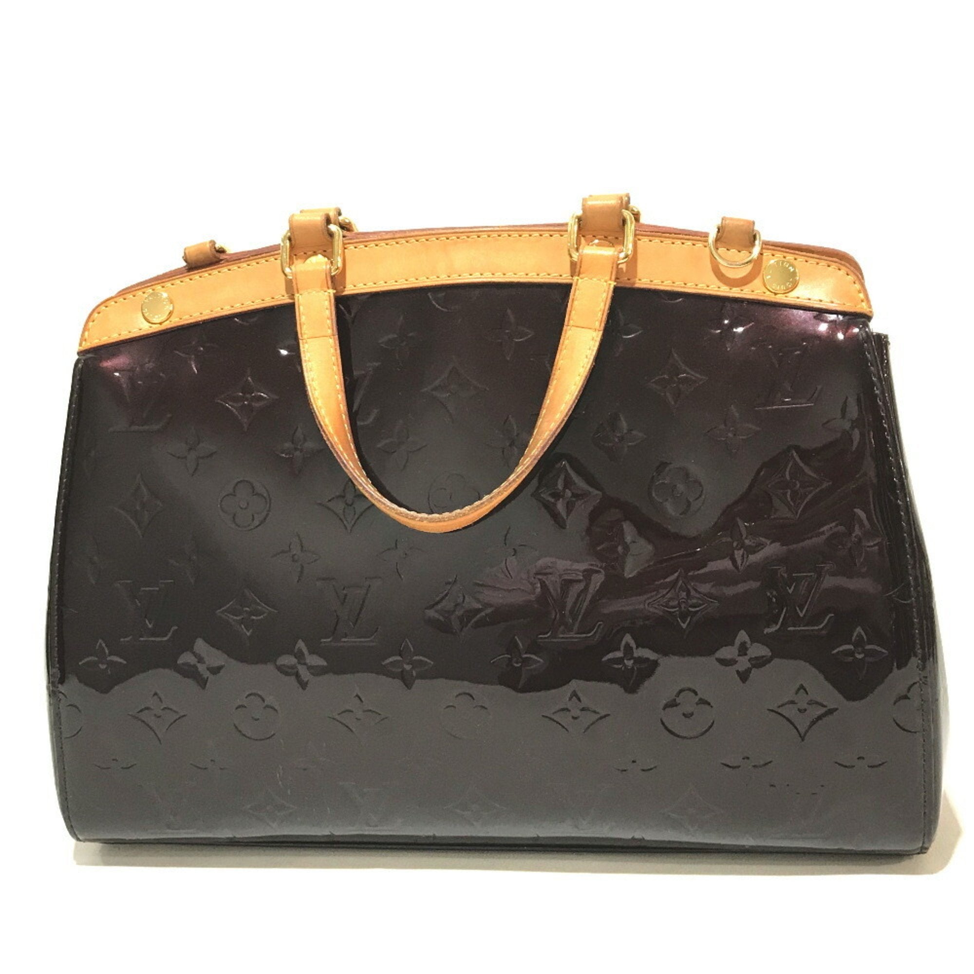 Louis Vuitton Purple Monogram Vernis Handbag Shoulder Bag (Pre-Owned)