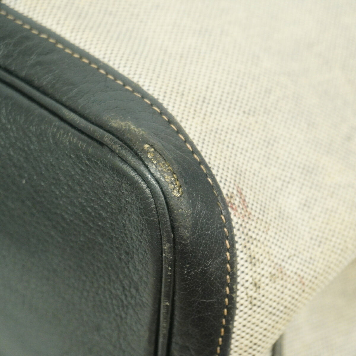 Hermes Black Toile H Tote Bag (Pre-Owned)
