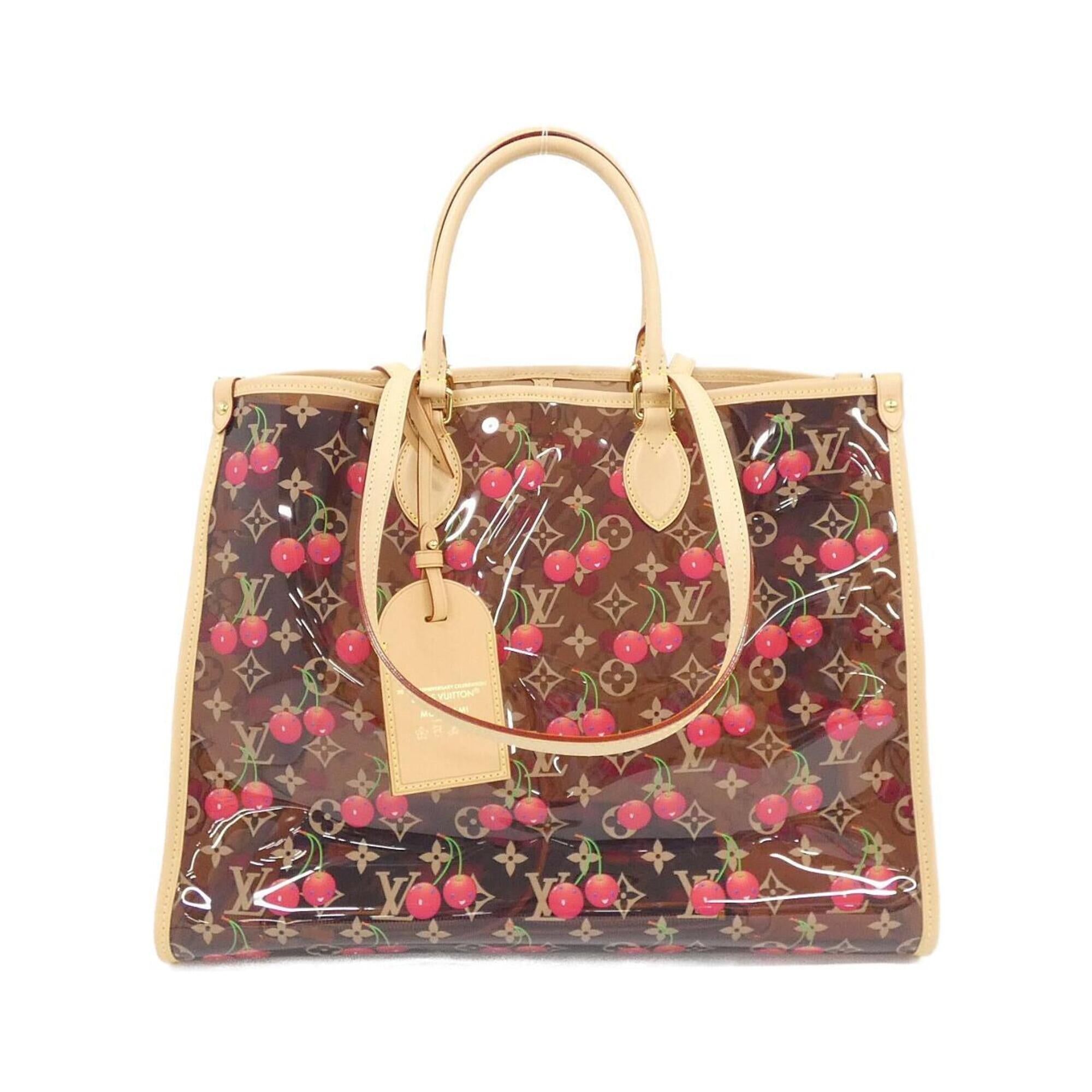 Louis Vuitton Marron Pvc Handbag Pouch (Pre-Owned)