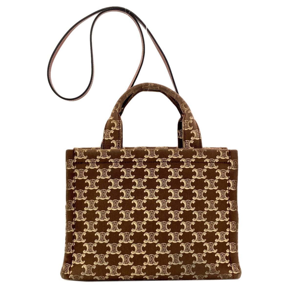 Celine Brown Canvas Handbag (Pre-Owned)