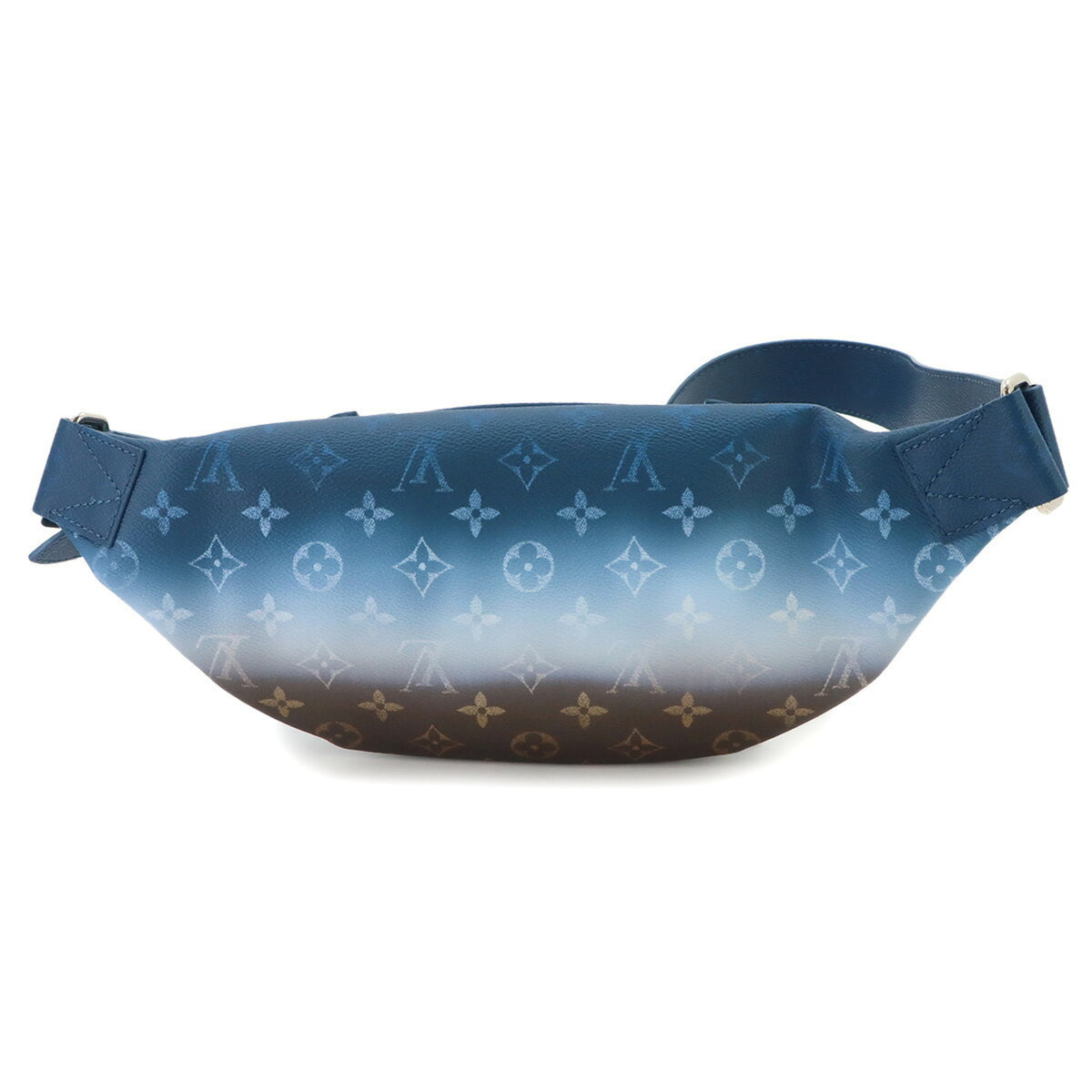 Louis Vuitton Blue Canvas Handbag Sling Bag (Pre-Owned)