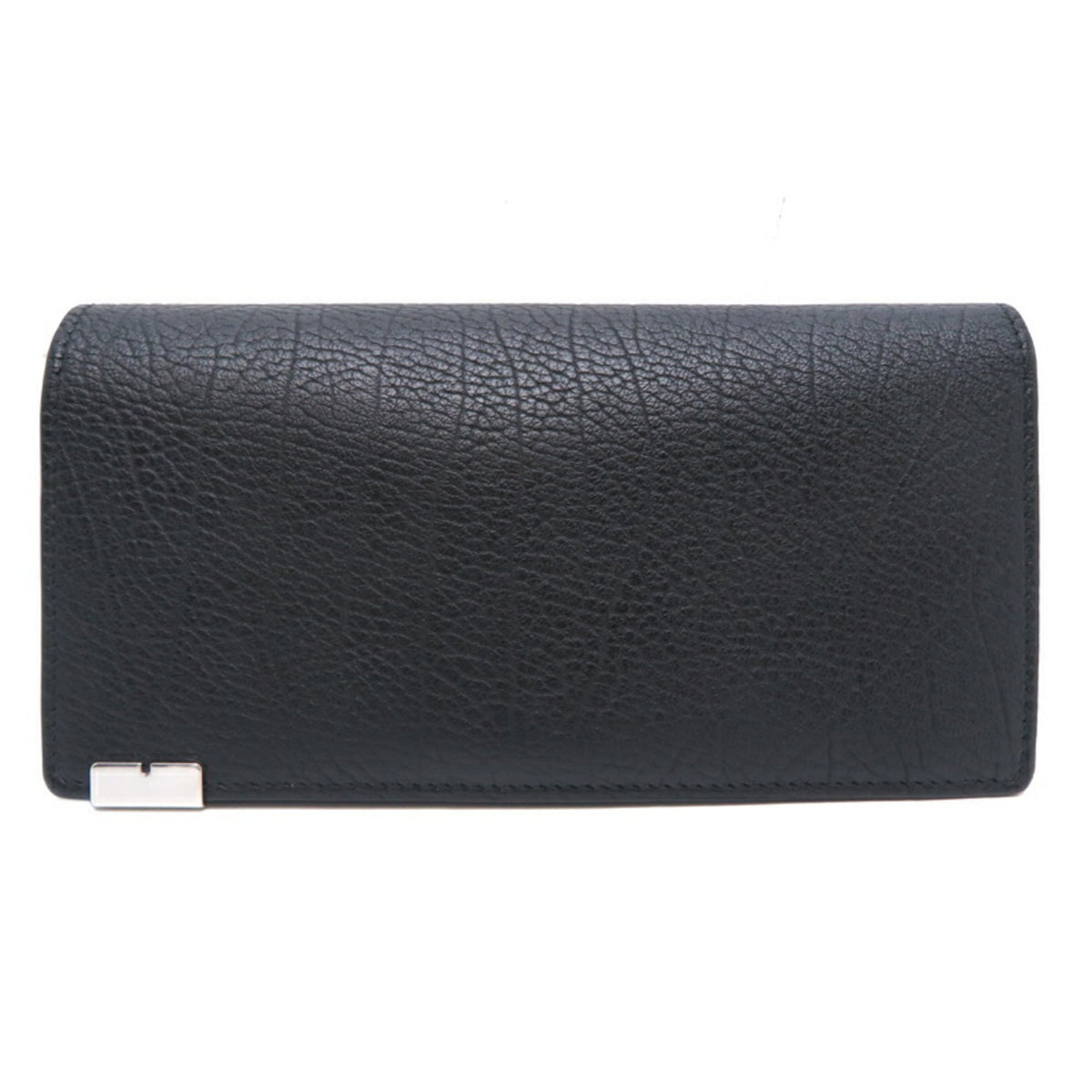 Burberry Black Leather Long Wallet (Bi-Fold) (Pre-Owned)
