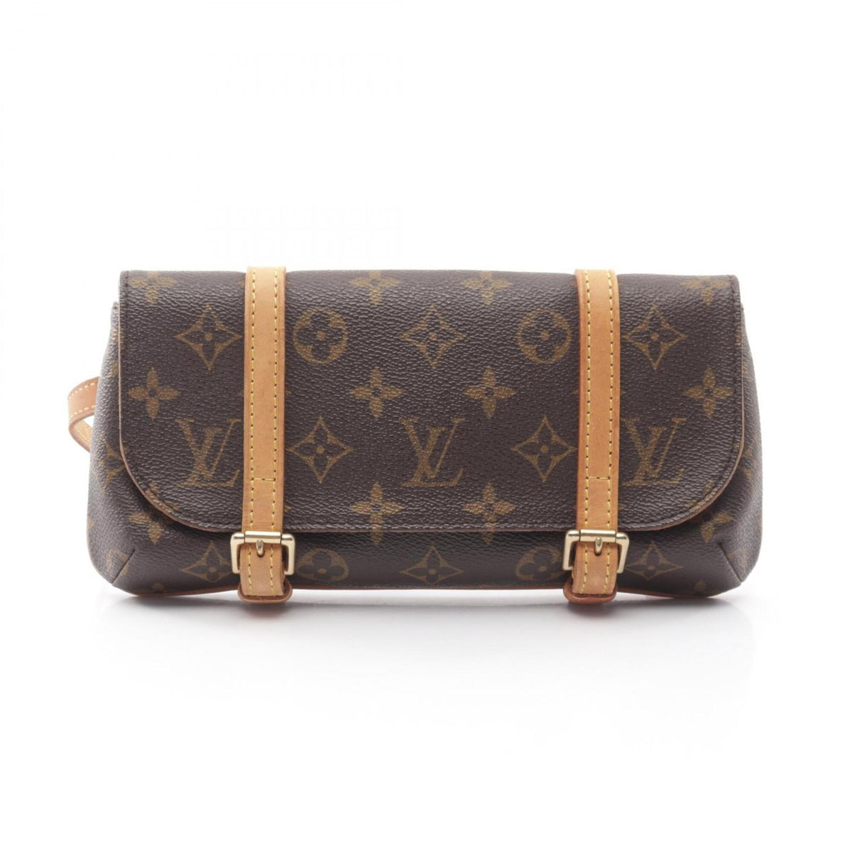Louis Vuitton Brown Pvc Coated Canvas Leather Fanny Pack Handbag Pochette (Pre-Owned)