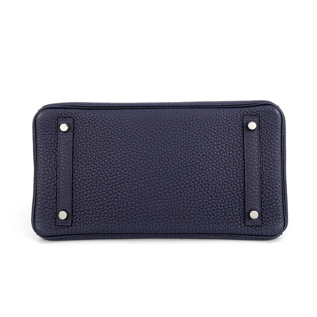 Hermes Blue Nuit Togo Leather Handbag (Pre-Owned)