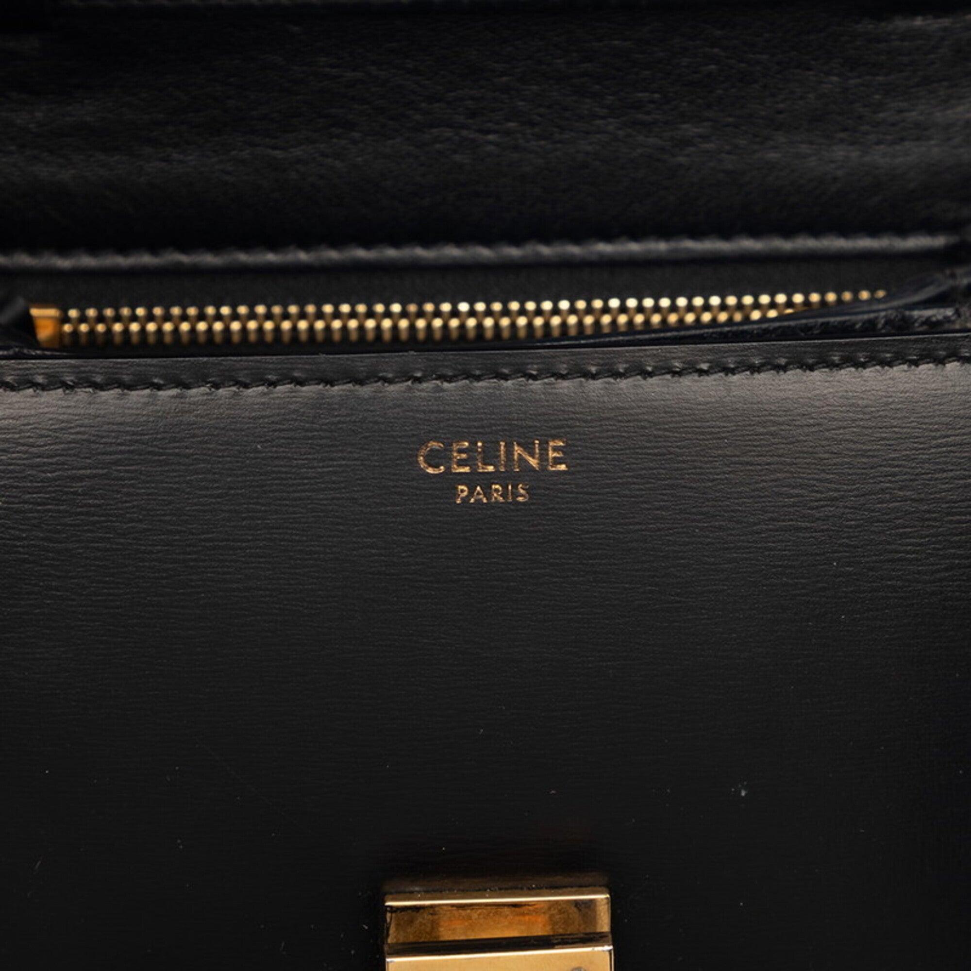 Celine Black Leather Shoulder Bag (Pre-Owned)