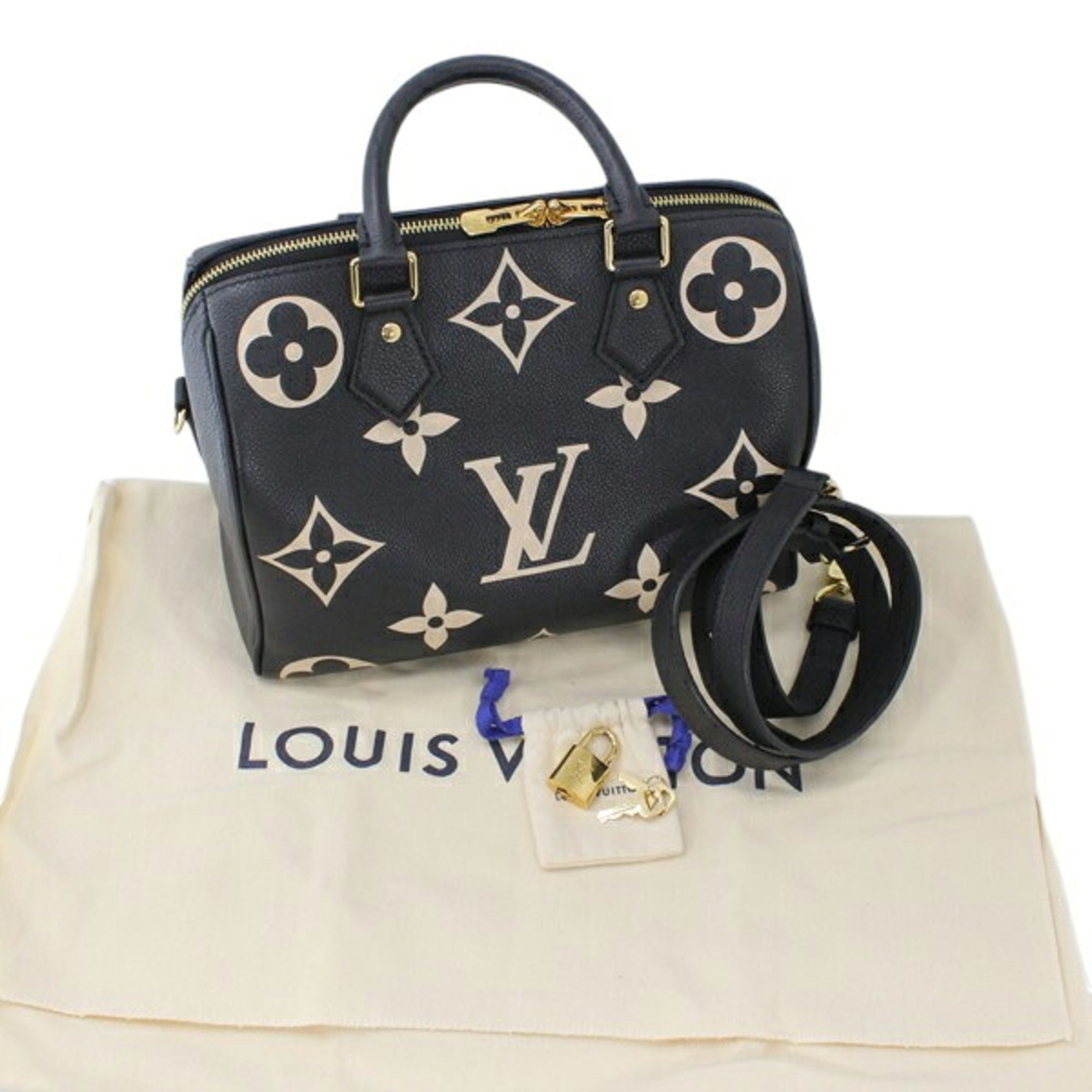 Louis Vuitton Black Monogram Empreinte Handbag Shoulder Bag (Pre-Owned)