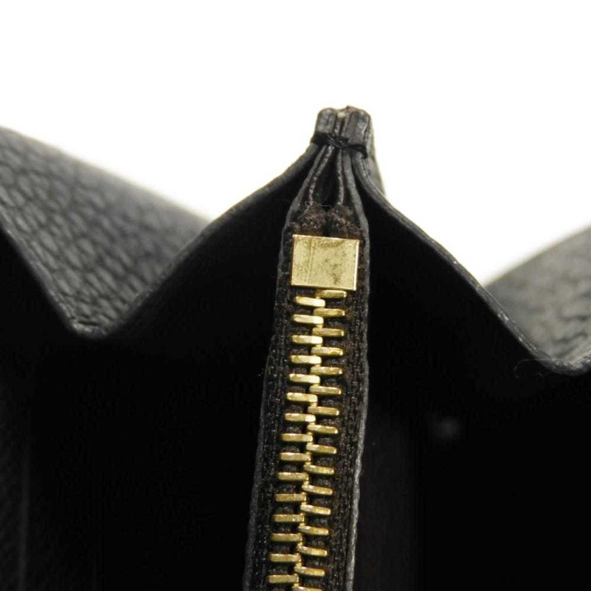 Louis Vuitton Black Brown Damier Canvas Noir Damier Canvas Leather Long Wallet (Bi-Fold) (Pre-Owned)