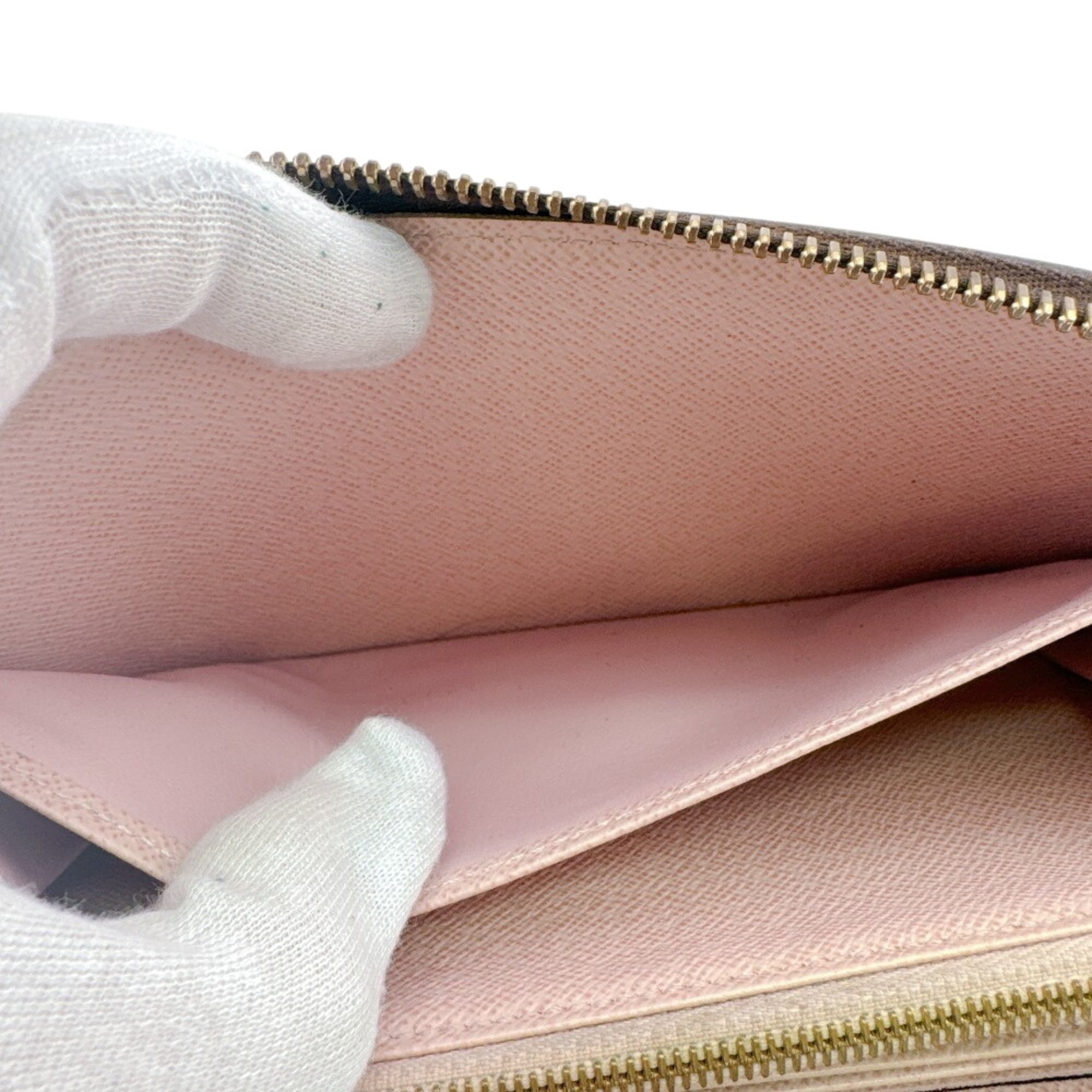 Louis Vuitton Brown Monogram Pink Monogram Long Wallet (Bi-Fold) (Pre-Owned)