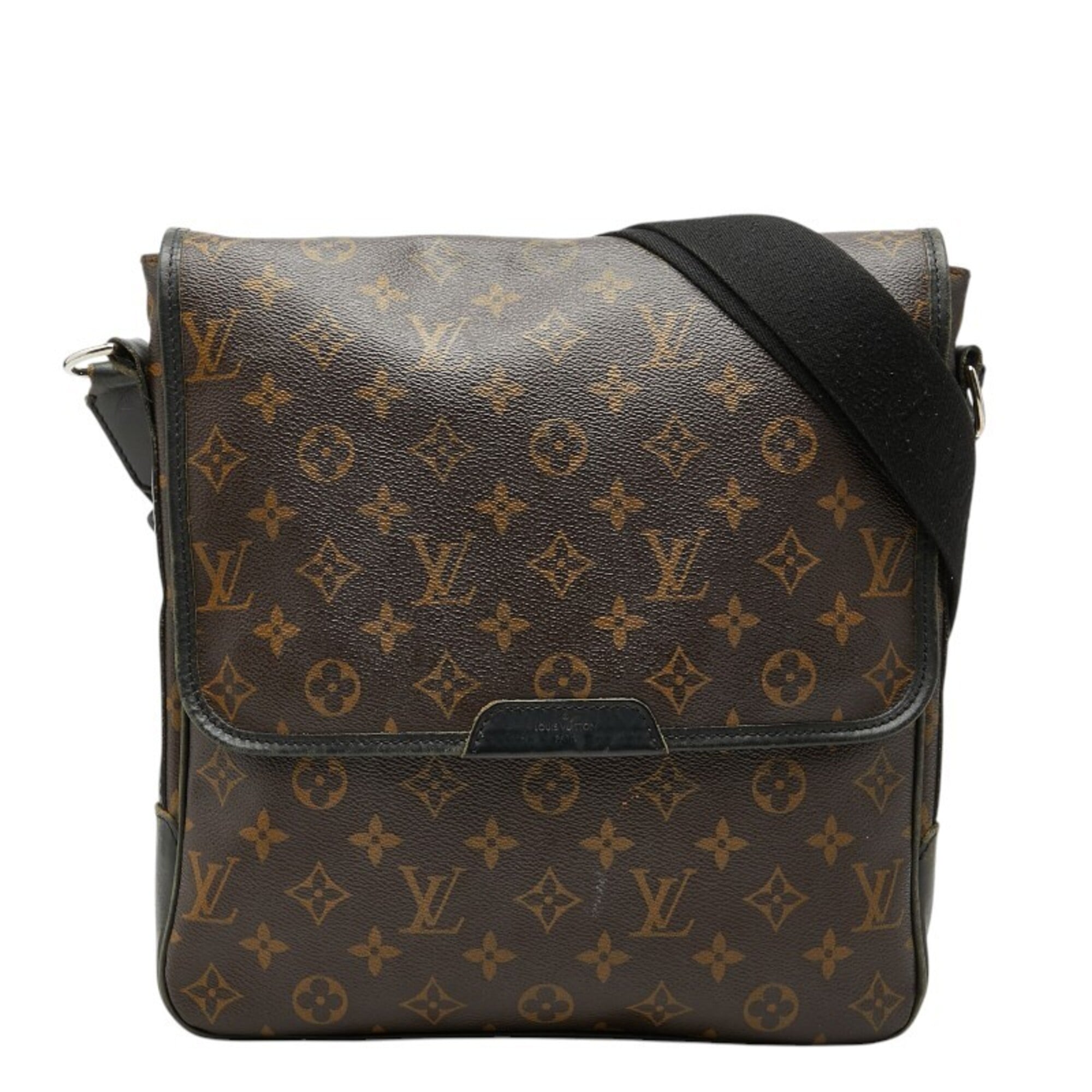 Louis Vuitton Black Brown Monogram Macassar Pvc Leather Shoulder Bag (Pre-Owned)