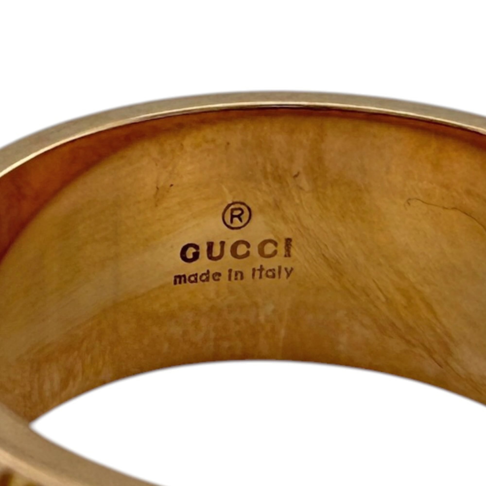 Gucci Gold Pink Gold (18K) Band Ring (Pre-Owned)