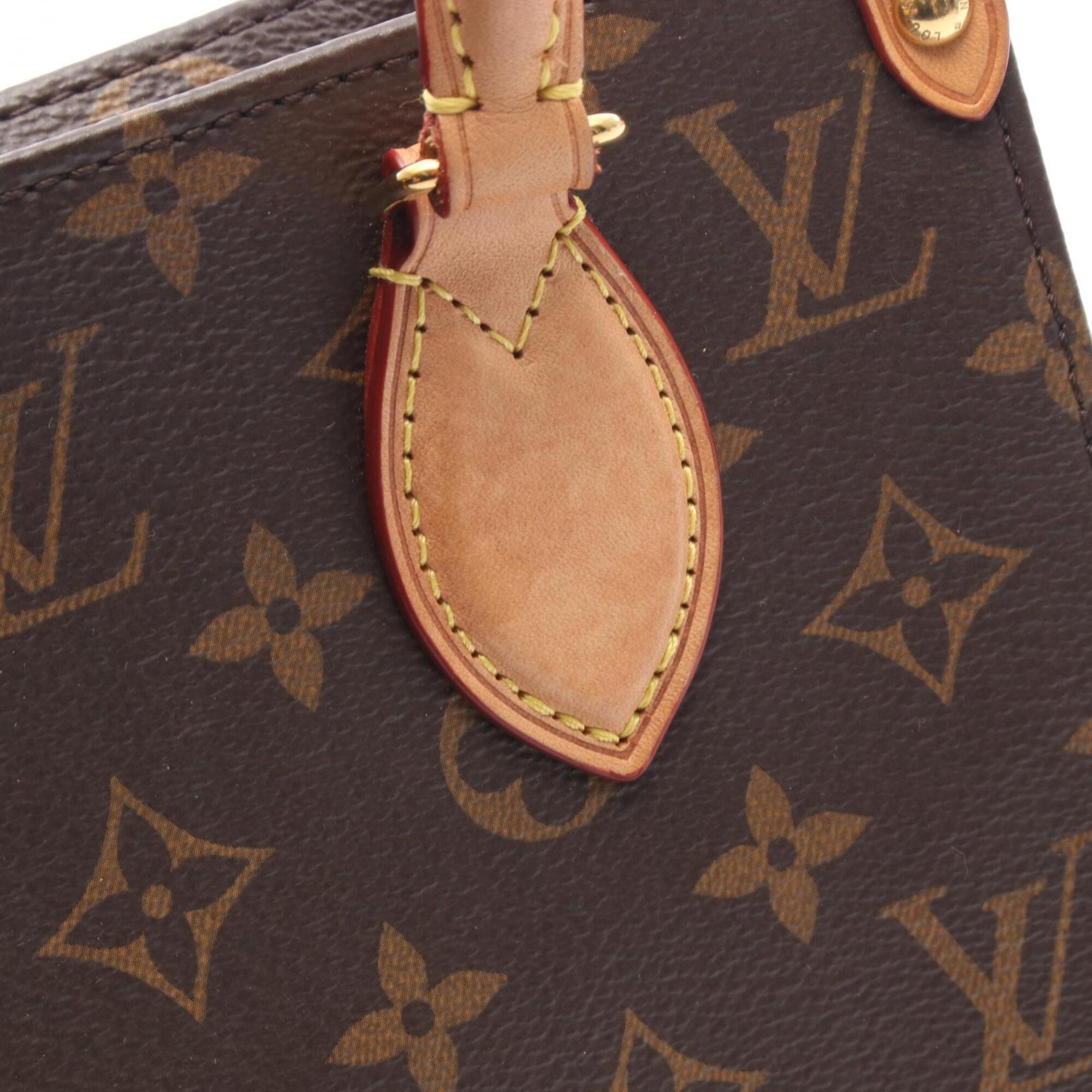 Louis Vuitton Brown Coated Canvas Pvc Monogram Leather Handbag (Pre-Owned)