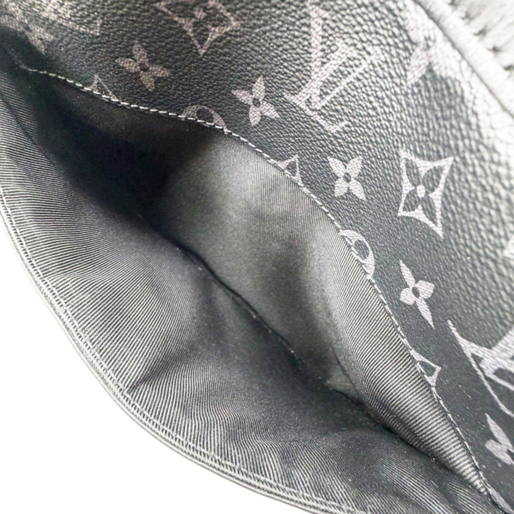 Louis Vuitton Monogram Eclipse Black Gray Monogram Eclipse Monogram Eclipse Pouch Shoulder Bag (Pre-Owned)