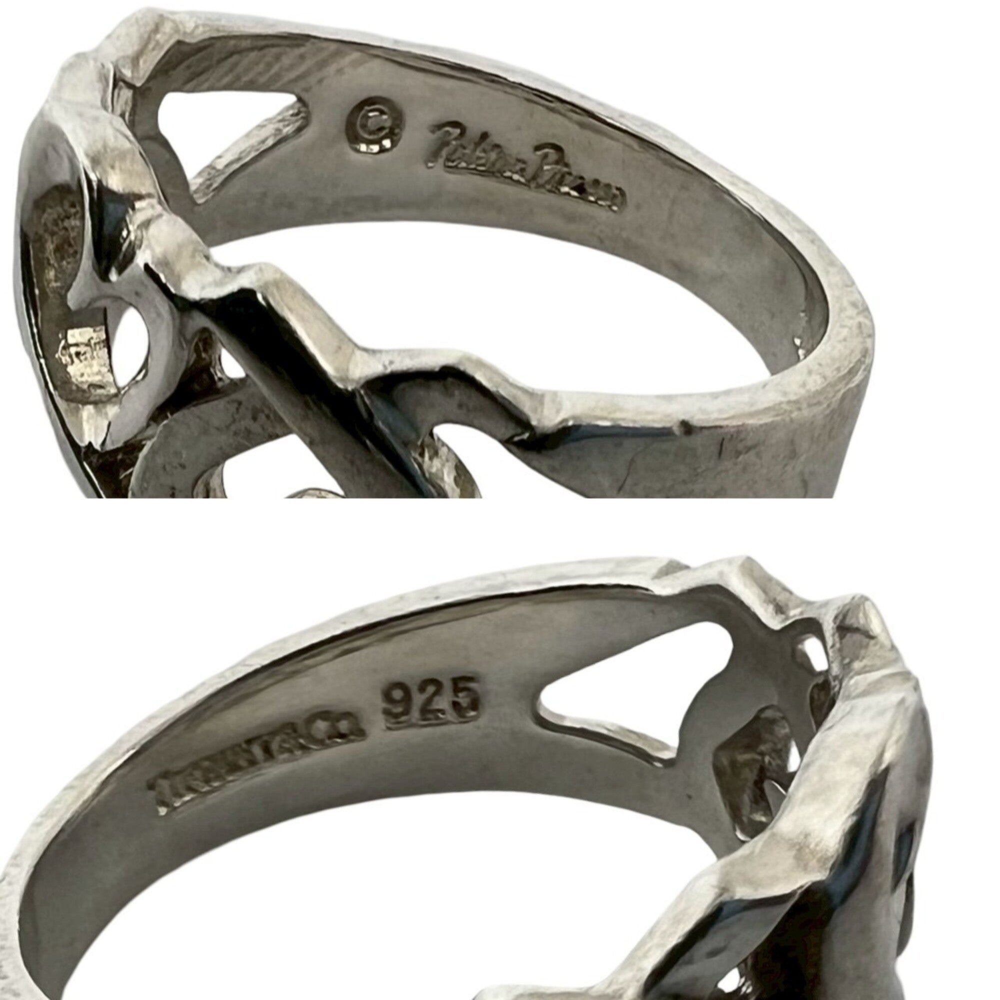 Tiffany Silver Silver 925 Band Ring (Pre-Owned)