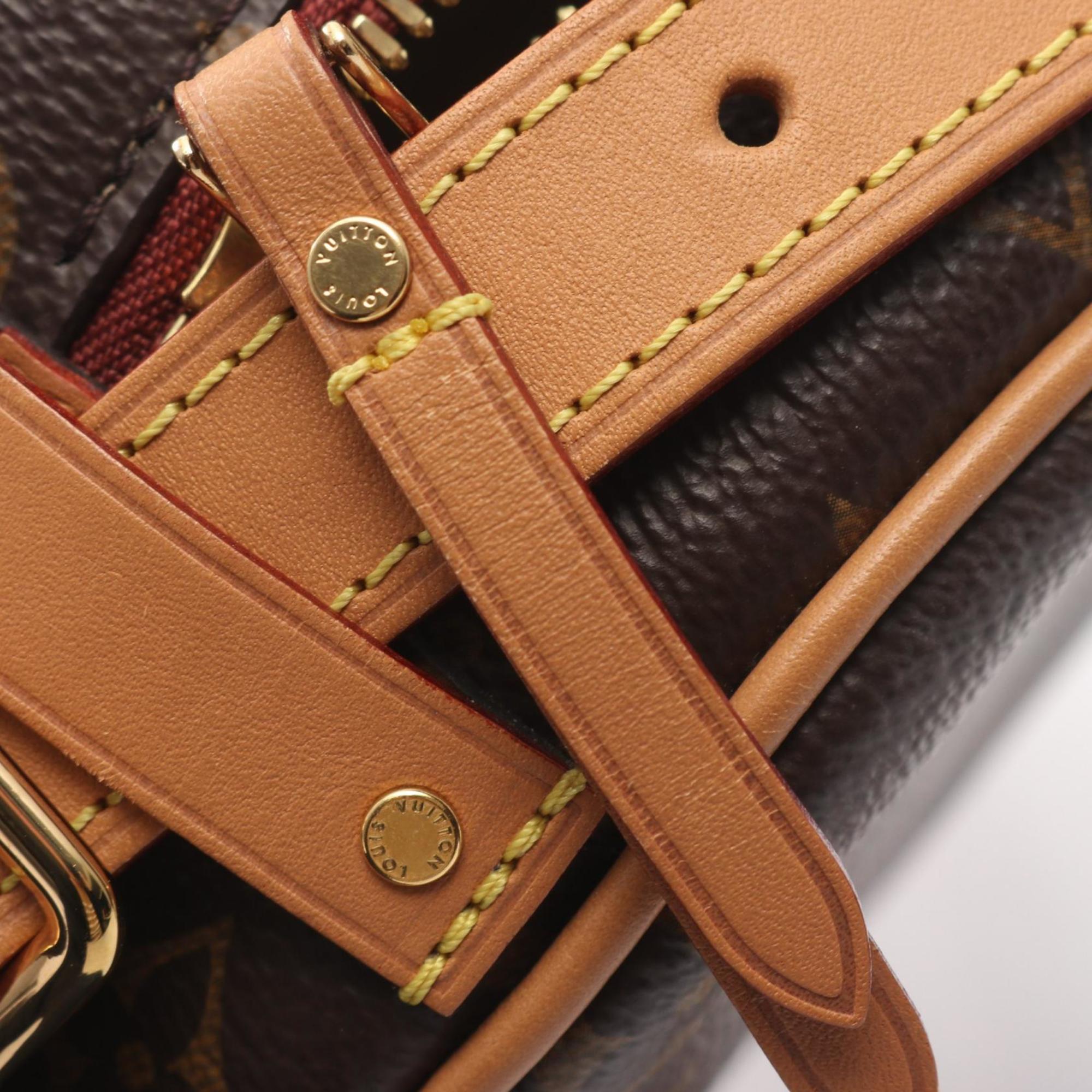 Louis Vuitton Brown Monogram Coated Canvas Handbag Shoulder Bag (Pre-Owned)