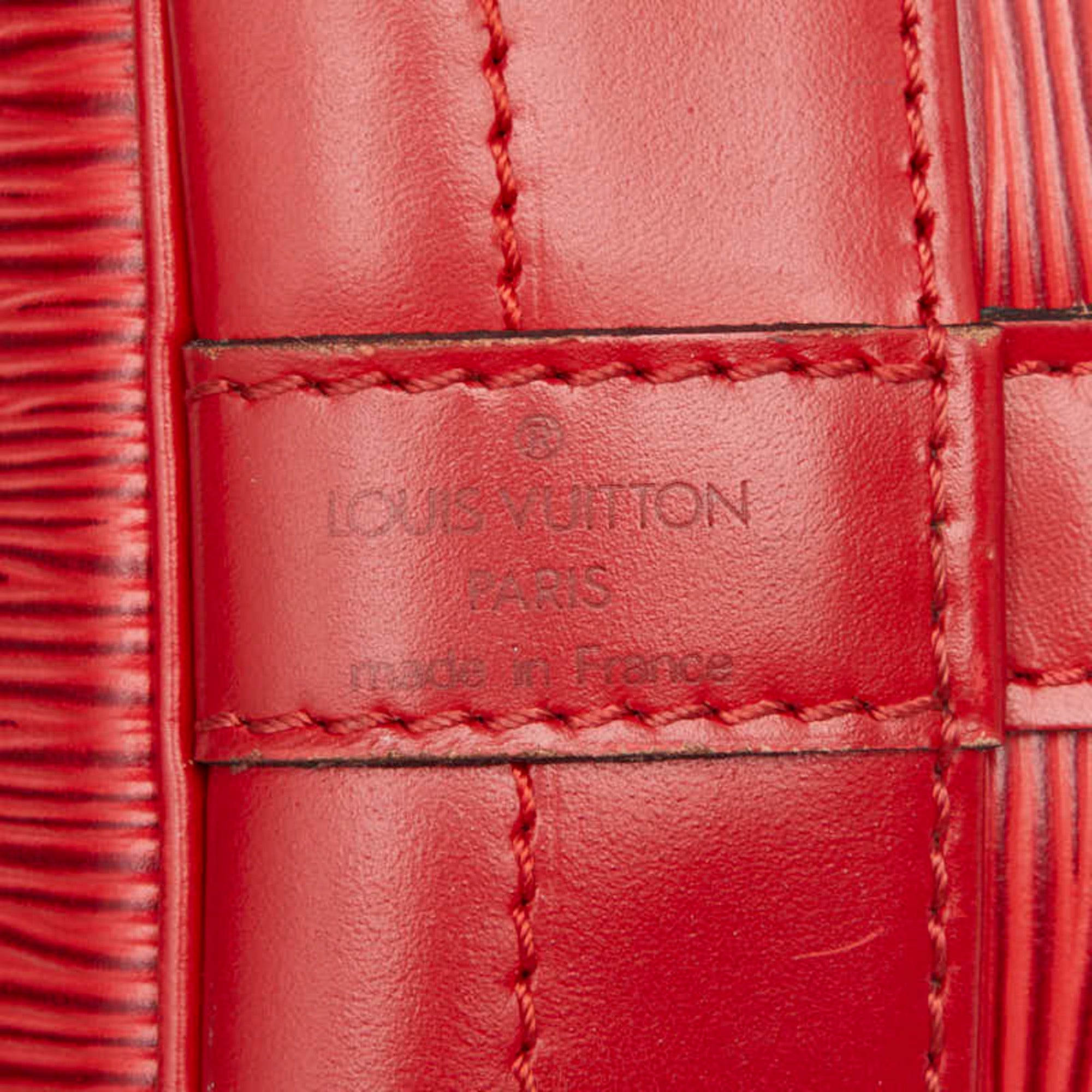 Louis Vuitton Castilian Red Leather Shoulder Bag (Pre-Owned)