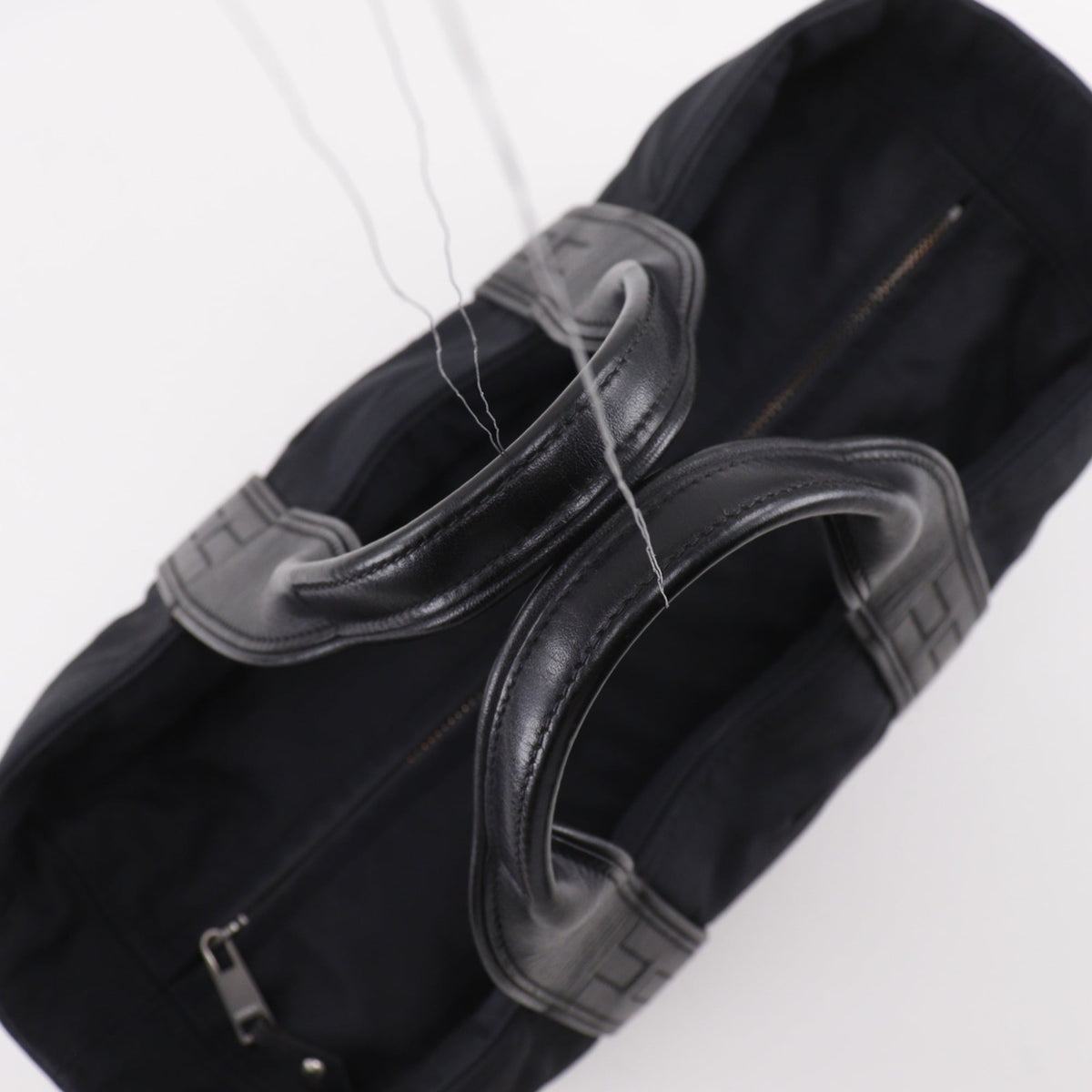 Hermes Acapulco Black Nylon Handbag (Pre-Owned)
