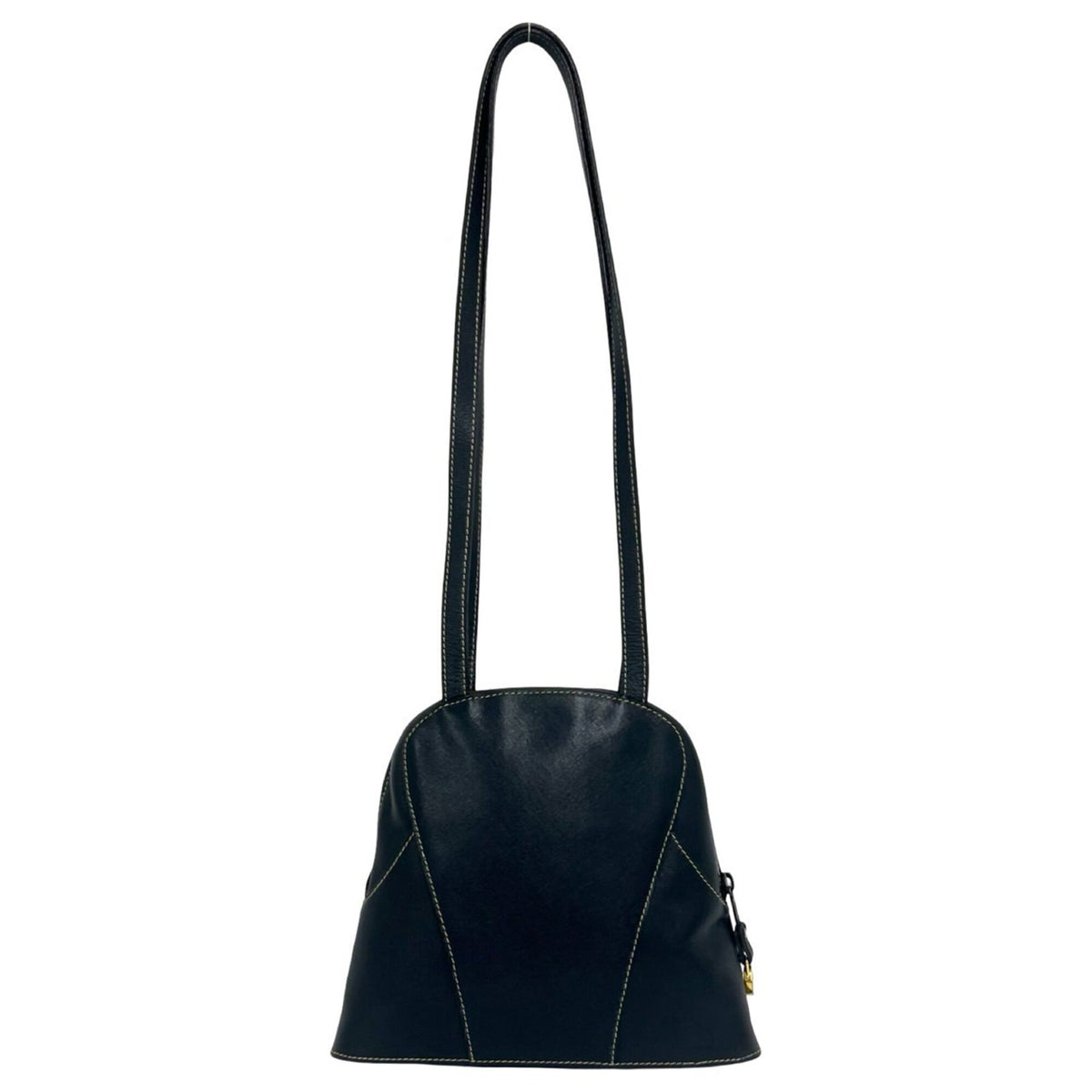 Loewe Navy Leather Shoulder Bag Tote Bag (Pre-Owned)