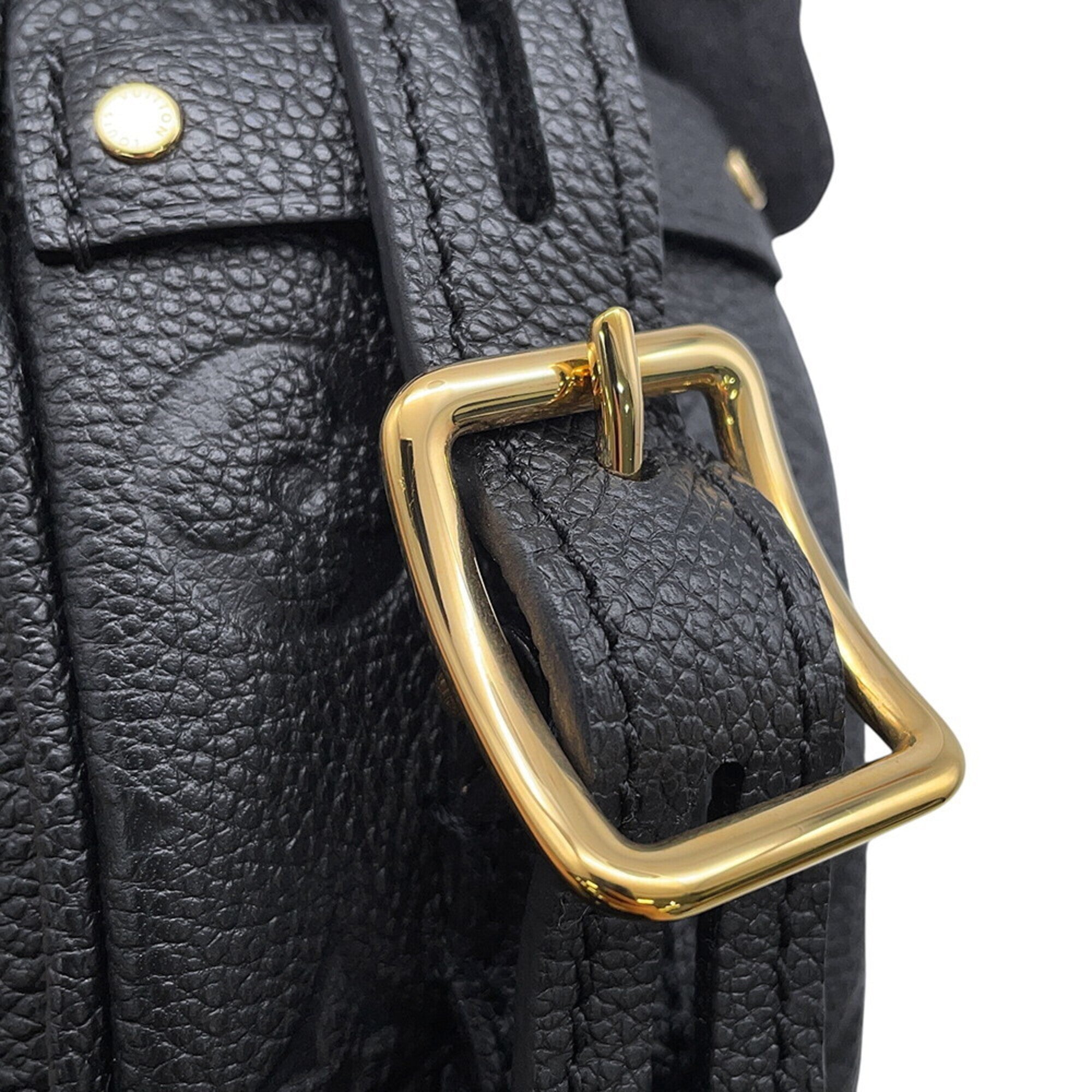 Louis Vuitton Monogram Empreinte Black Noir Monogram Empreinte Shoulder Bag (Pre-Owned)