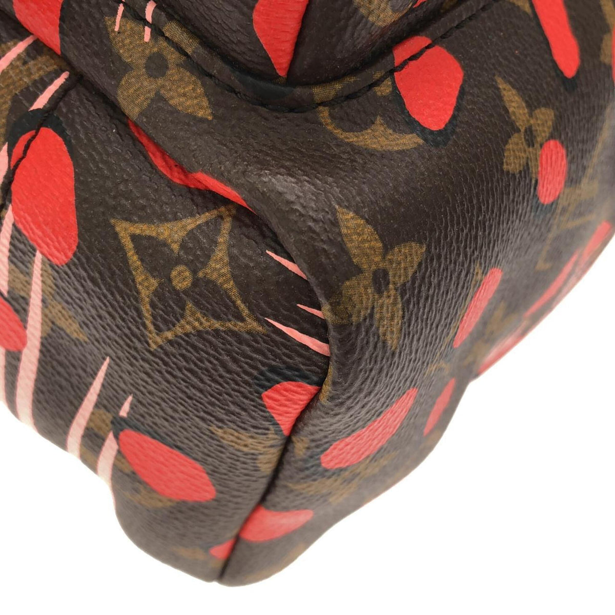 Louis Vuitton Pink Poppy Coated Canvas Backpack (Pre-Owned)