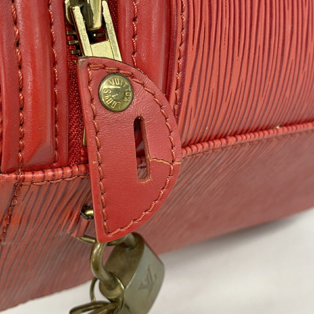 Louis Vuitton Castilian Red Handbag (Pre-Owned)