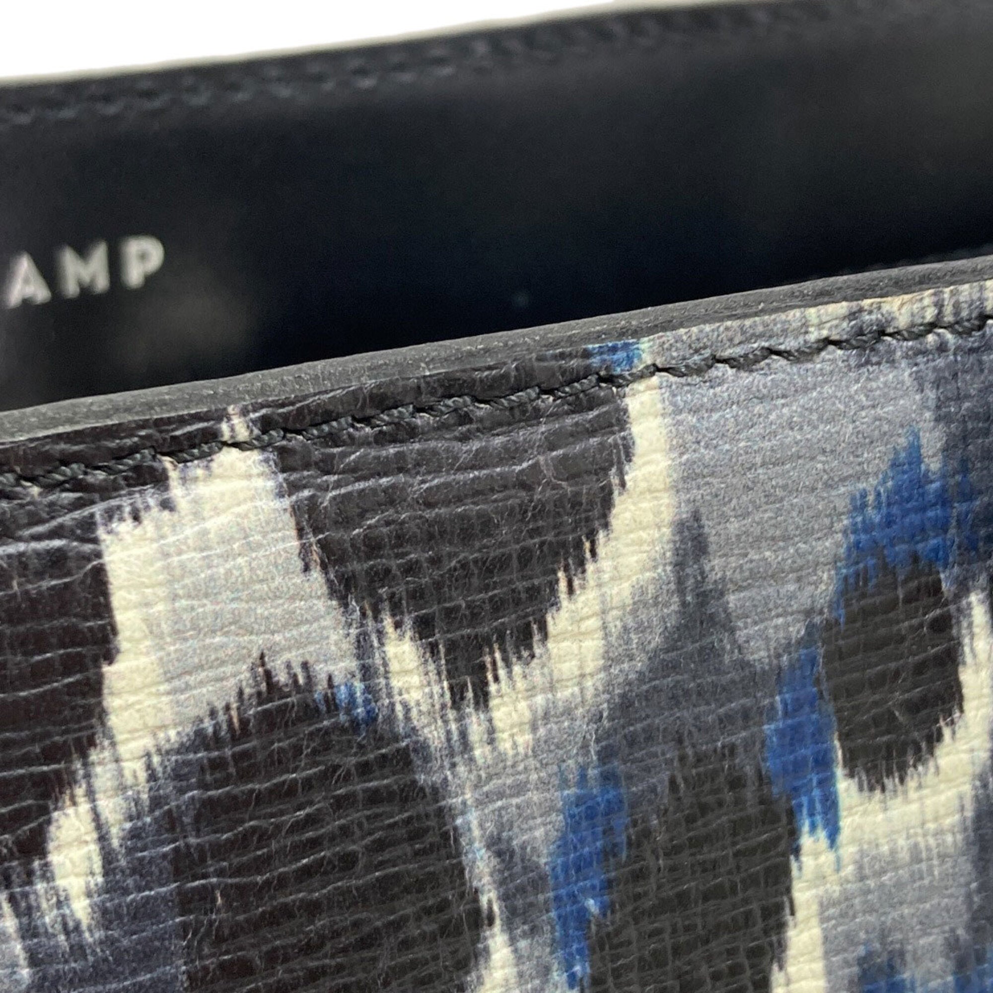 Longchamp Black Blue Leather Handbag (Pre-Owned)
