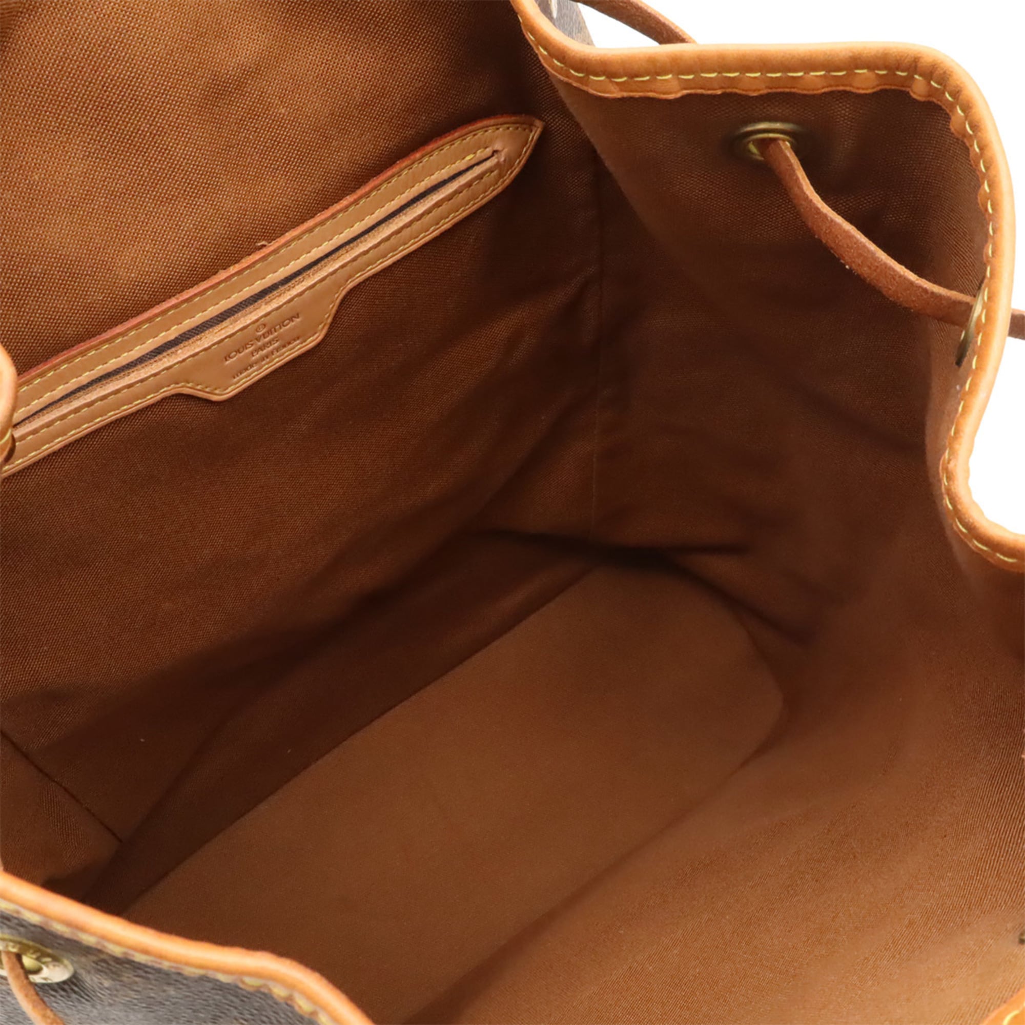 Louis Vuitton Brown Monogram Canvas Backpack Shoulder Bag (Pre-Owned)