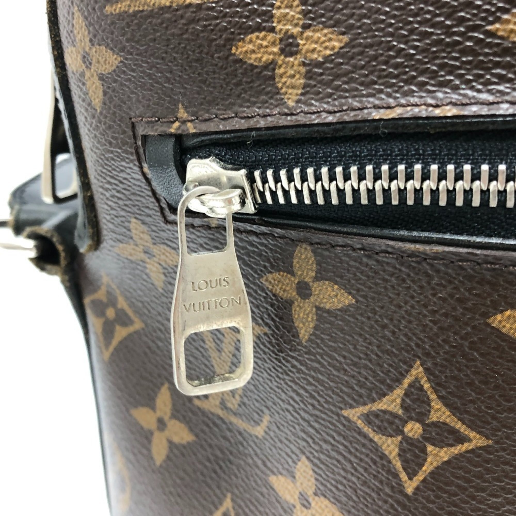 Louis Vuitton Black Brown Monogram Canvas Shoulder Bag (Pre-Owned)