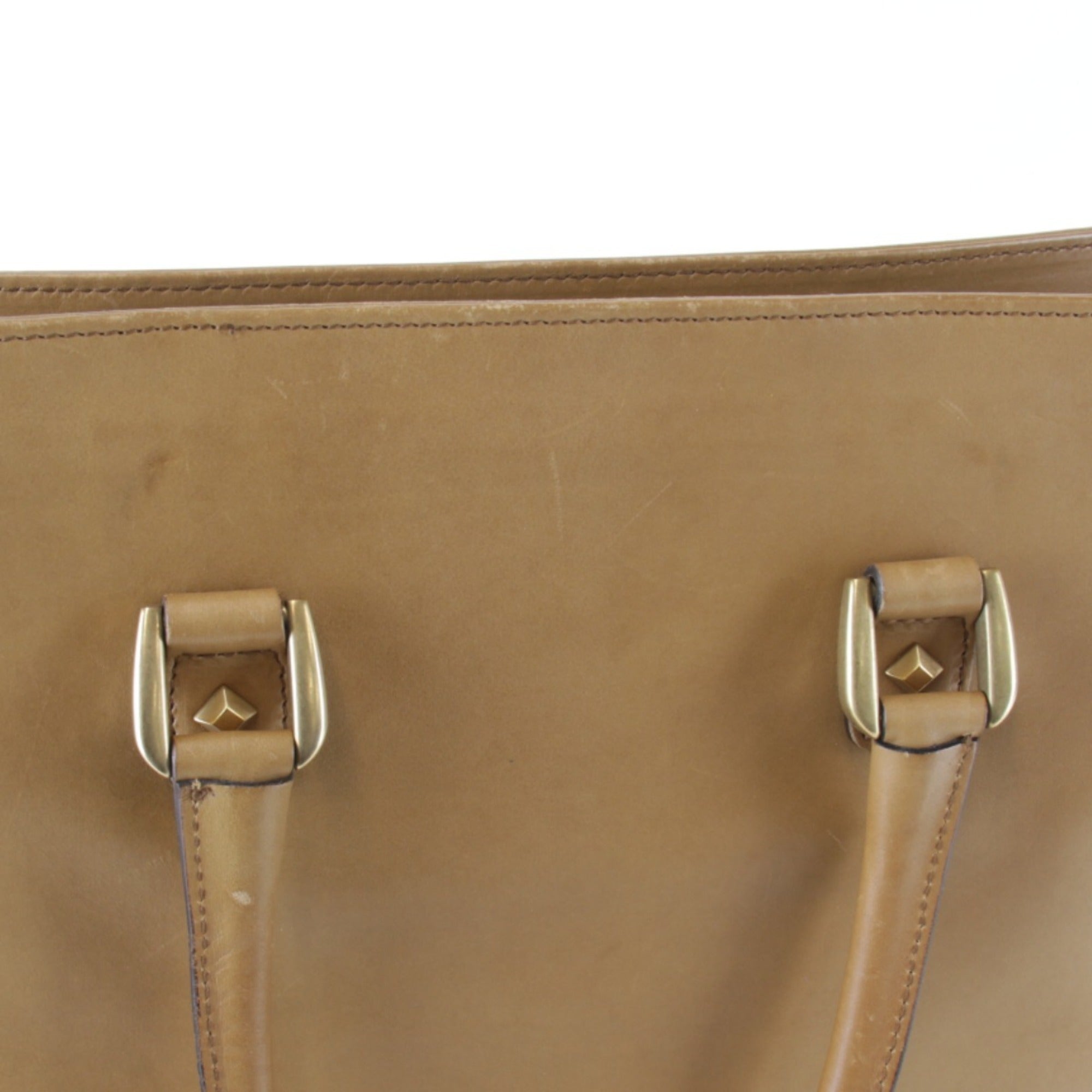 Gucci Camel Leather Tote Bag (Pre-Owned)