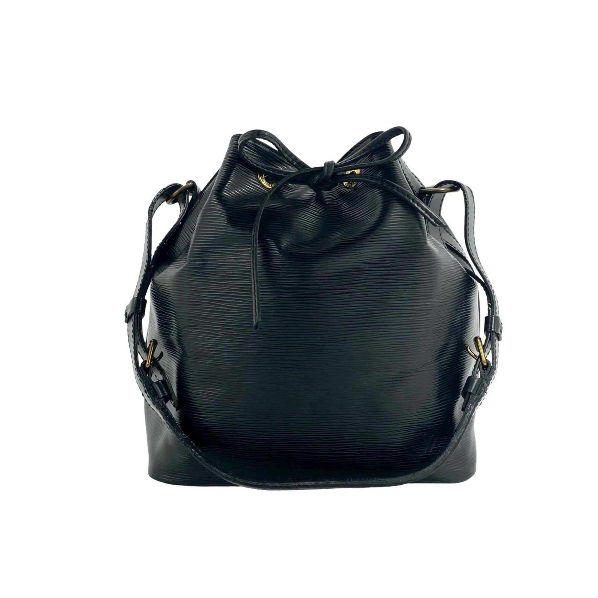 Louis Vuitton Black Leather Shoulder Bag (Pre-Owned)