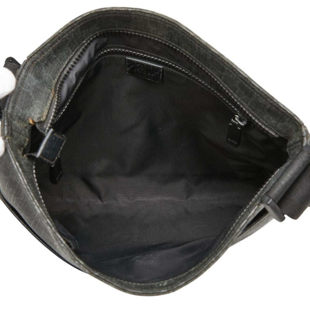 Gucci Black Gray Gg Supreme Shoulder Bag (Pre-Owned)