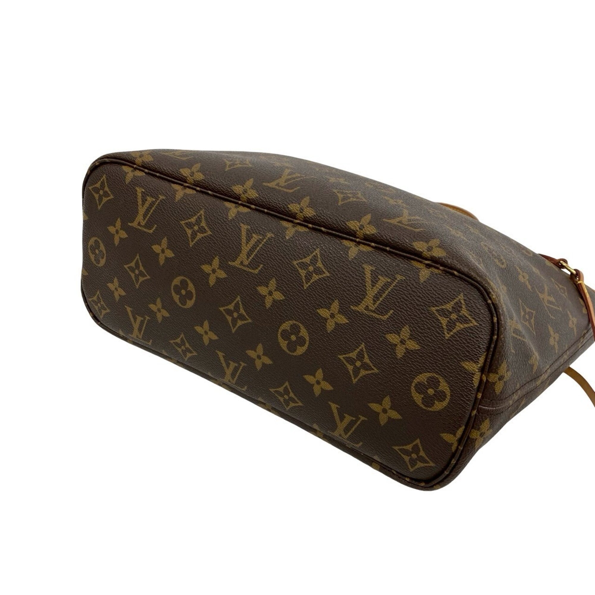 Louis Vuitton Brown Leather Pvc Handbag Tote Bag (Pre-Owned)