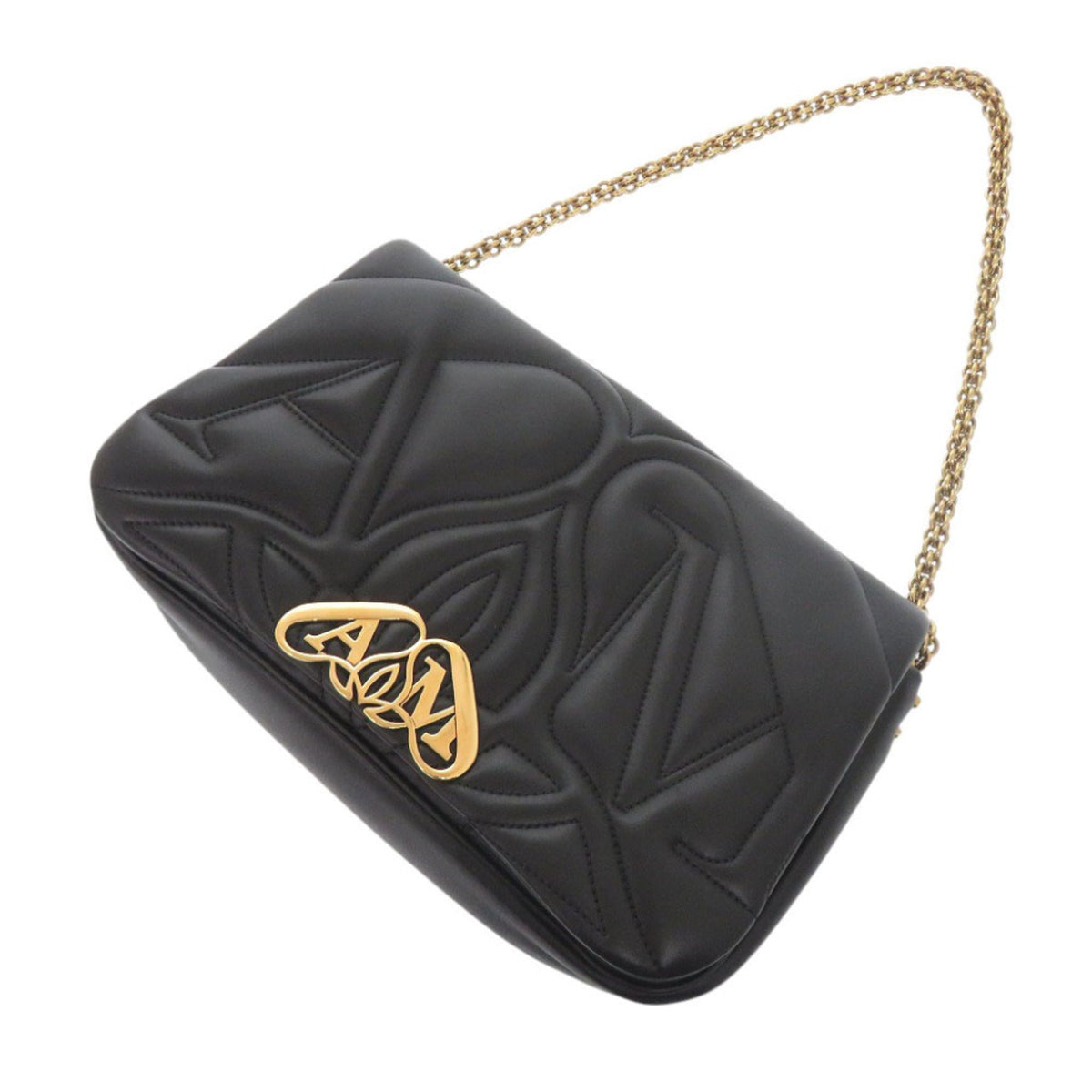 Alexander Mcqueen Black Leather Shoulder Bag (Pre-Owned)