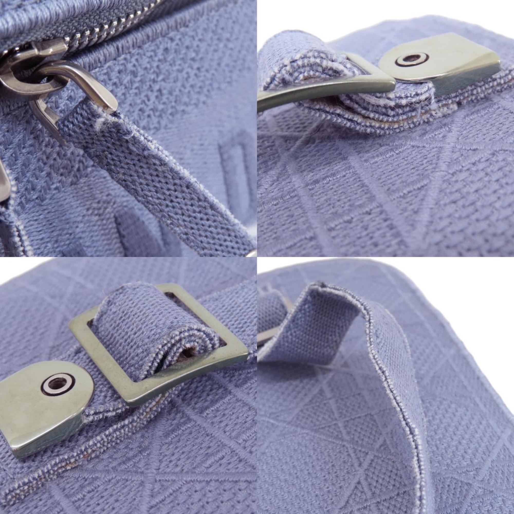 Christian Dior Blue Canvas Handbag (Pre-Owned)