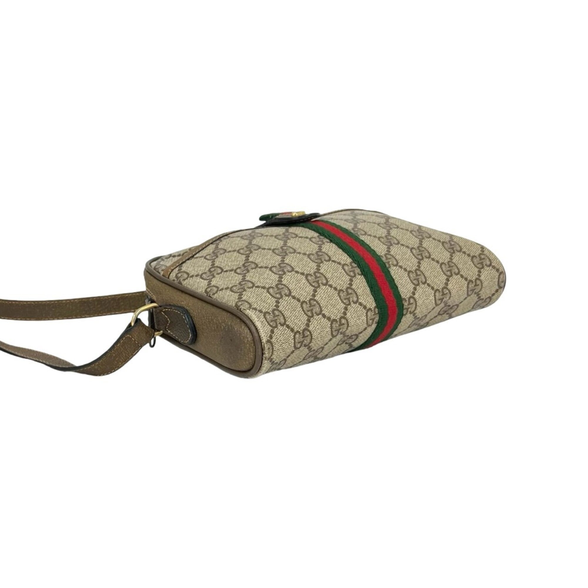 Gucci Brown Pvc Leather Shoulder Bag (Pre-Owned)