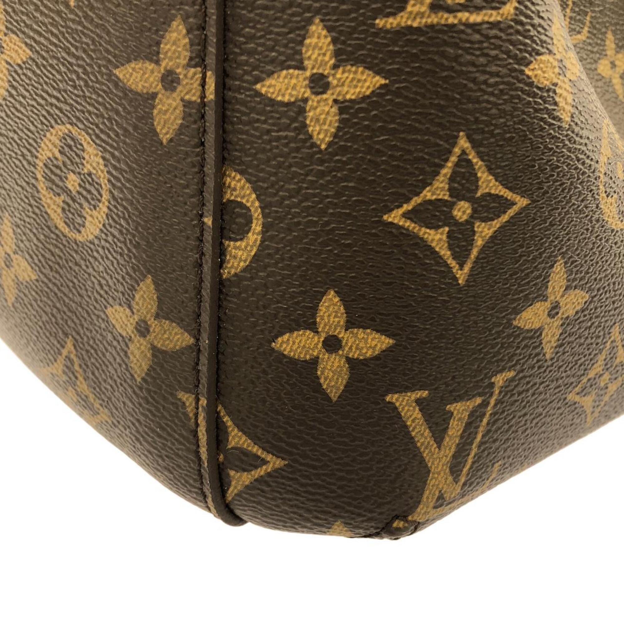 Louis Vuitton Monogram Marron Coated Canvas Handbag (Pre-Owned)