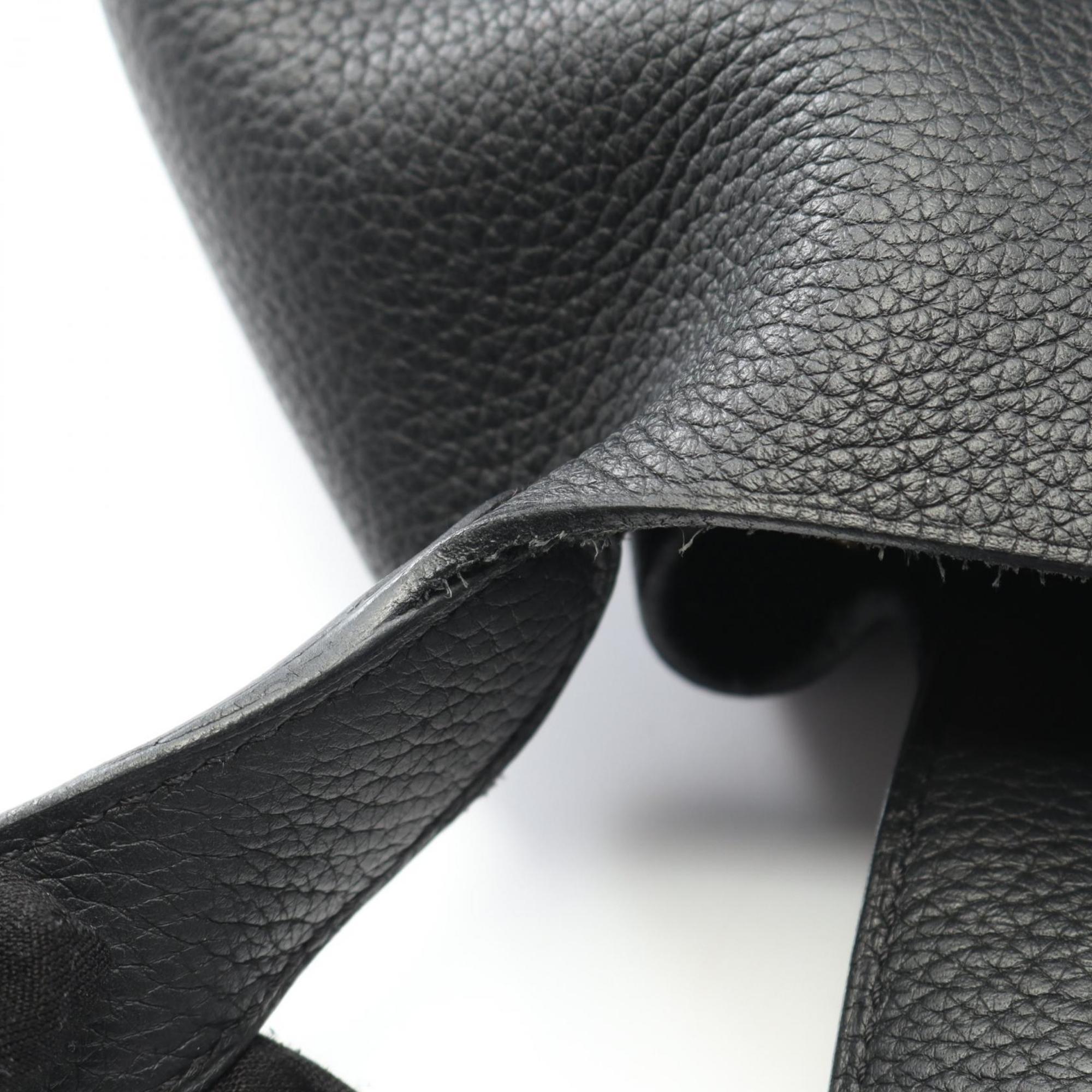 Hermes Black Taurillon Clemence Leather Handbag (Pre-Owned)