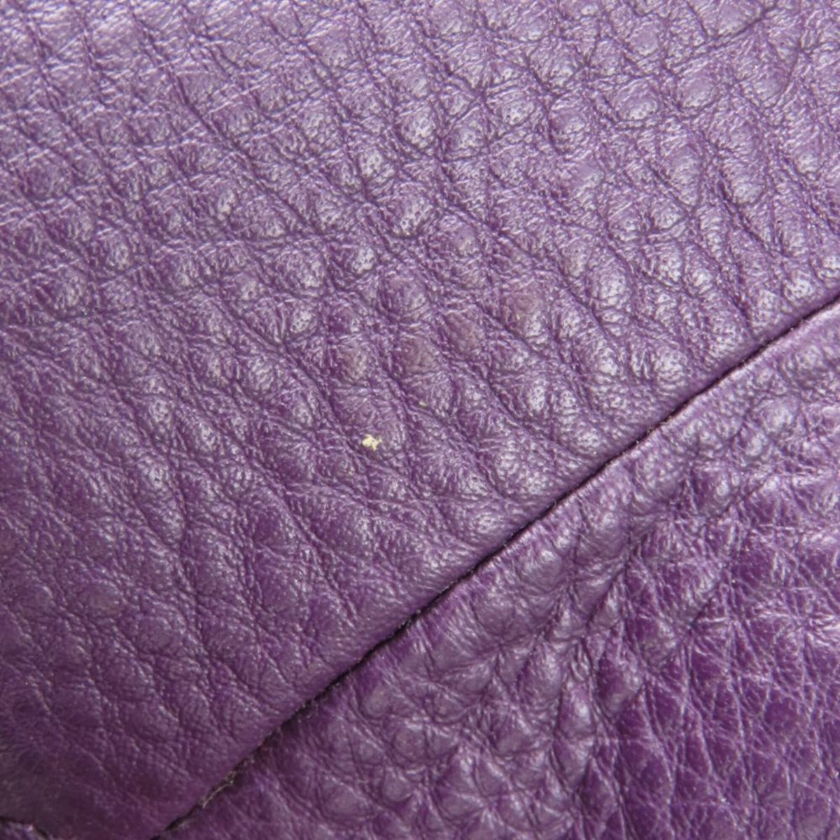 Coach Purple Leather Tote Bag (Pre-Owned)
