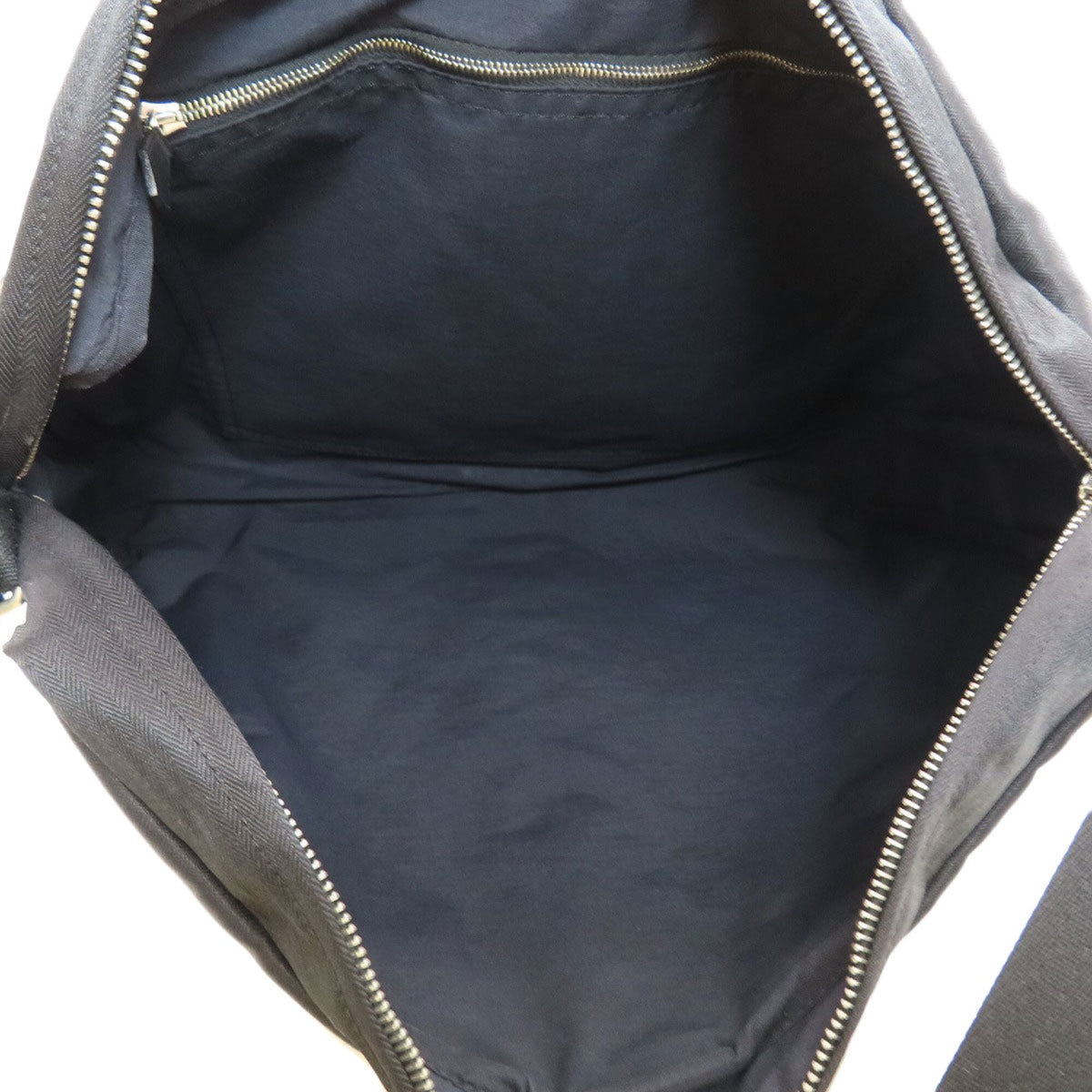 Hermes Black Polyester Cotton Briefcase (Pre-Owned)